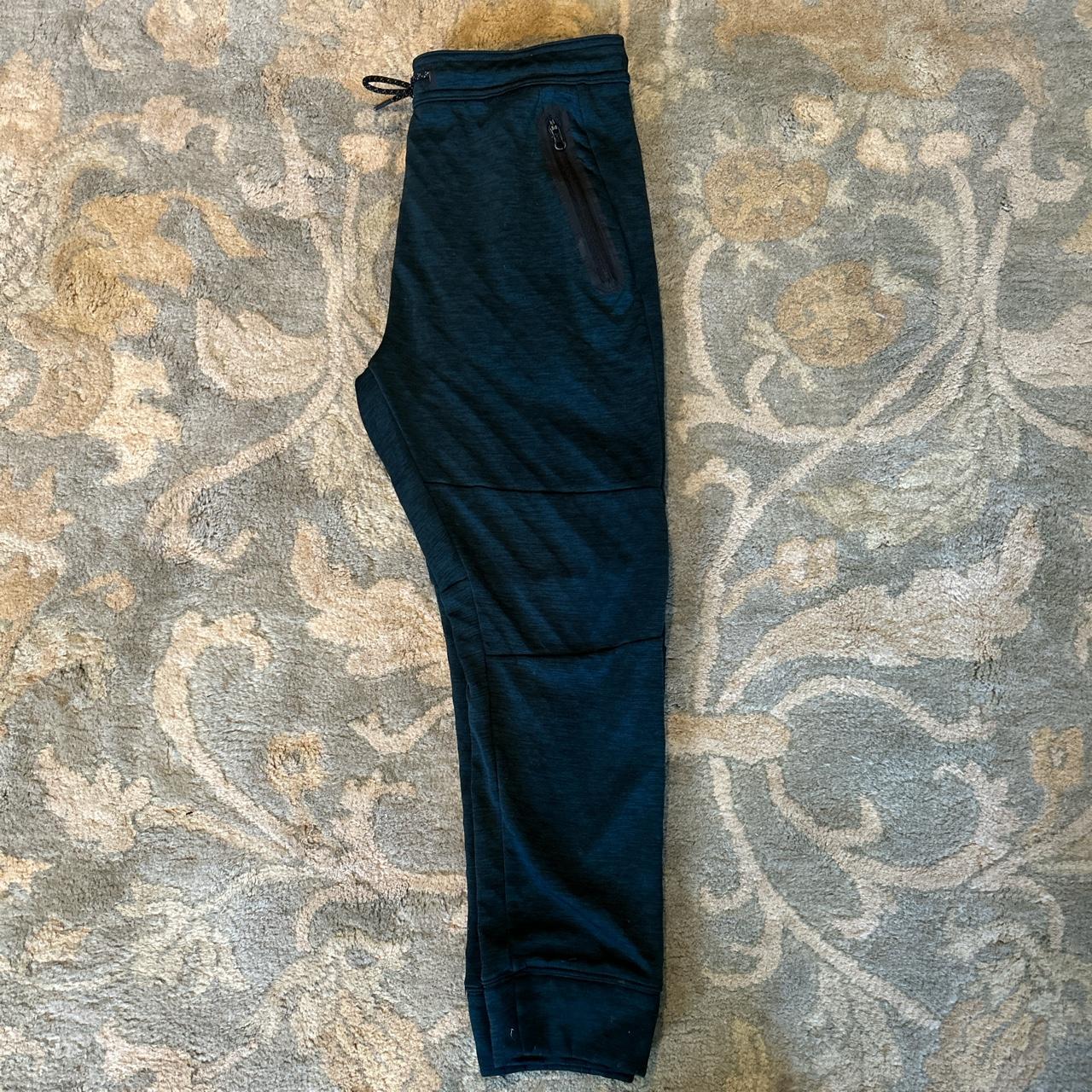 American Eagle Men's Green and Navy Joggerstracksuits Depop