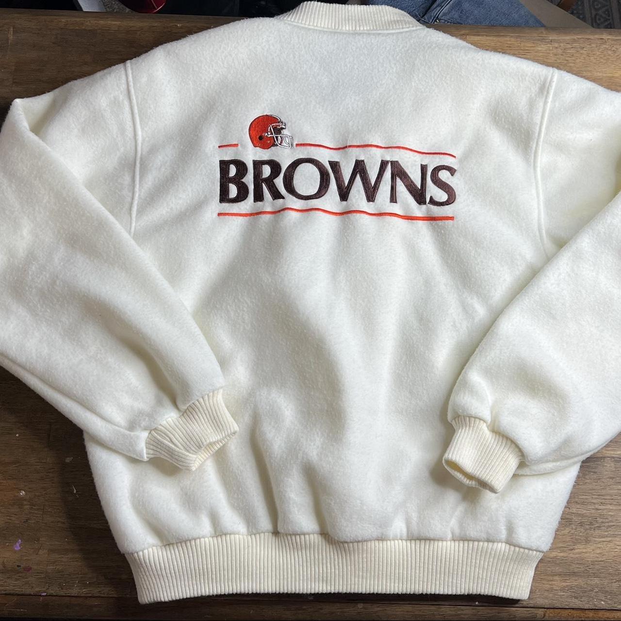 Vintage Cleveland Browns Bomber Jacket XXL Any - Depop