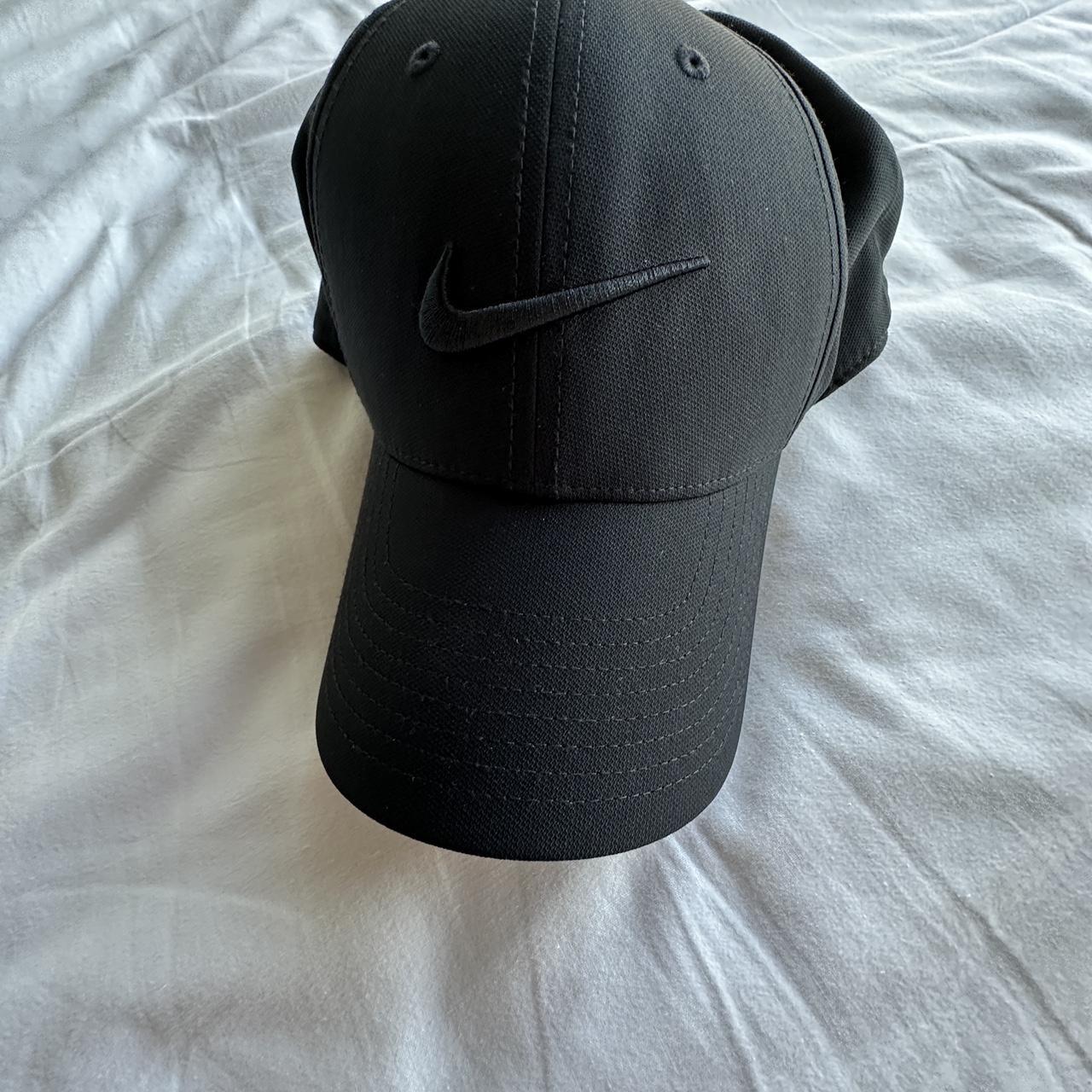 solid black nike hat