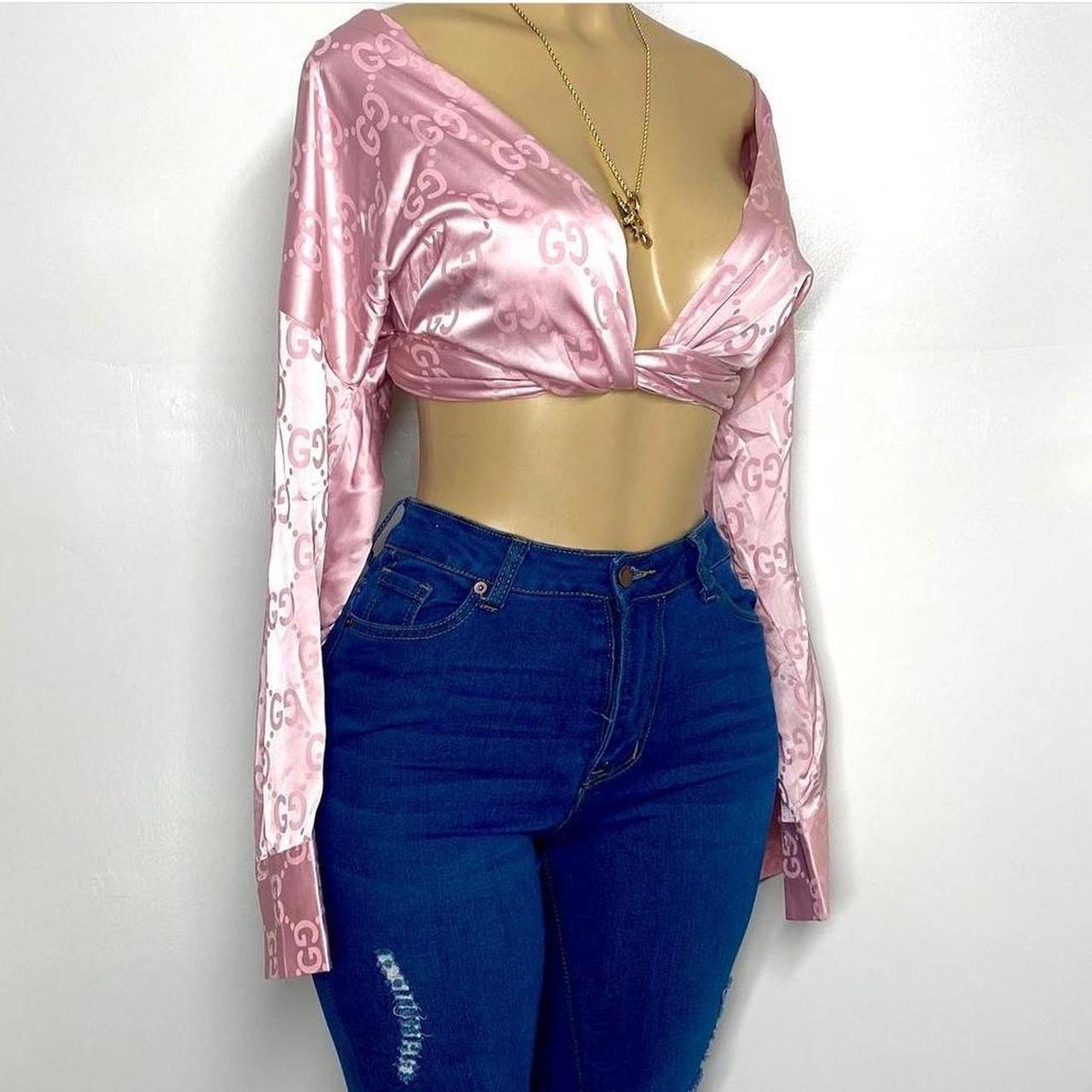 Gucci Women's Pink Blouse (2)