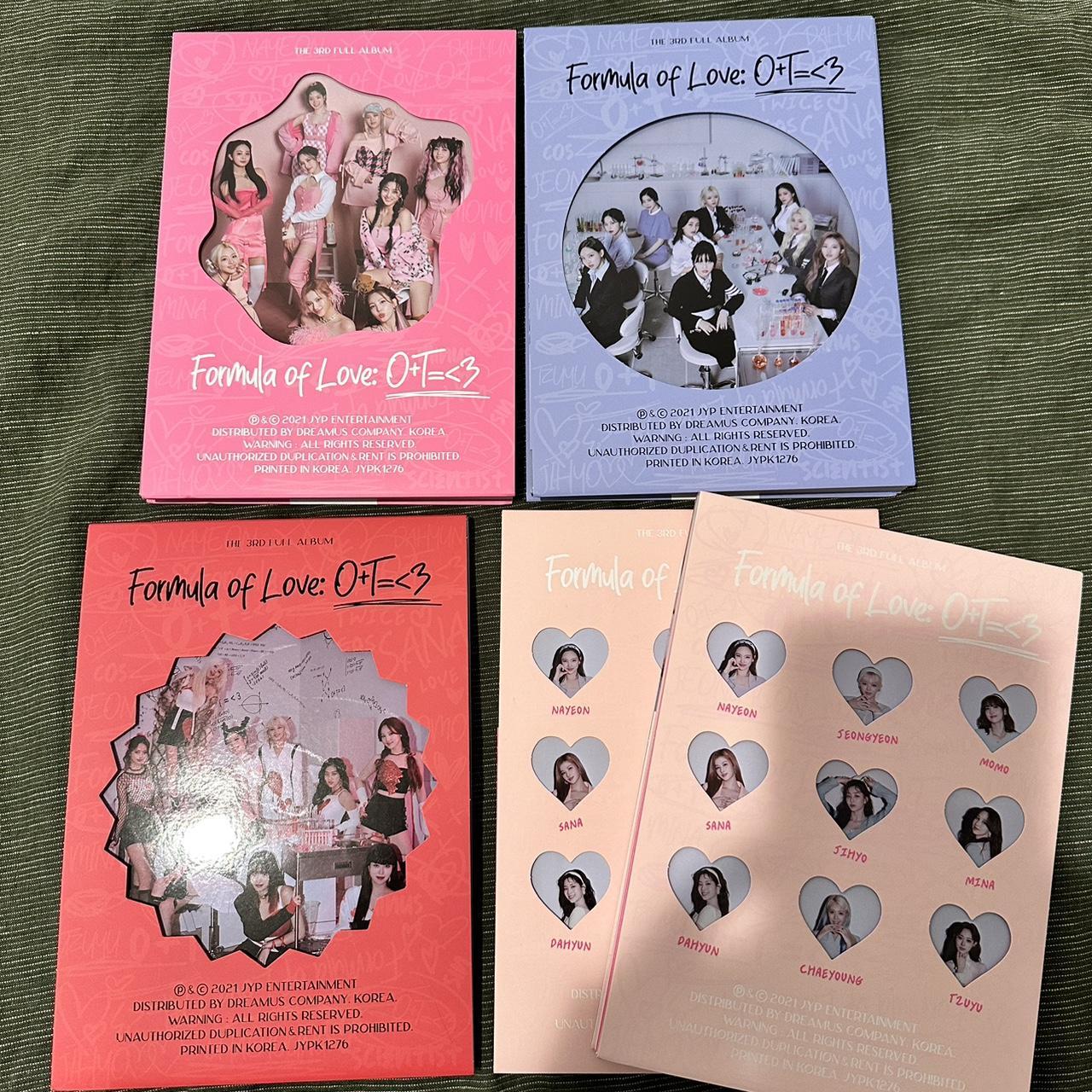 TWICE FORMULA OF LOVE ALBUM SET ALL VERSIONS All... - Depop