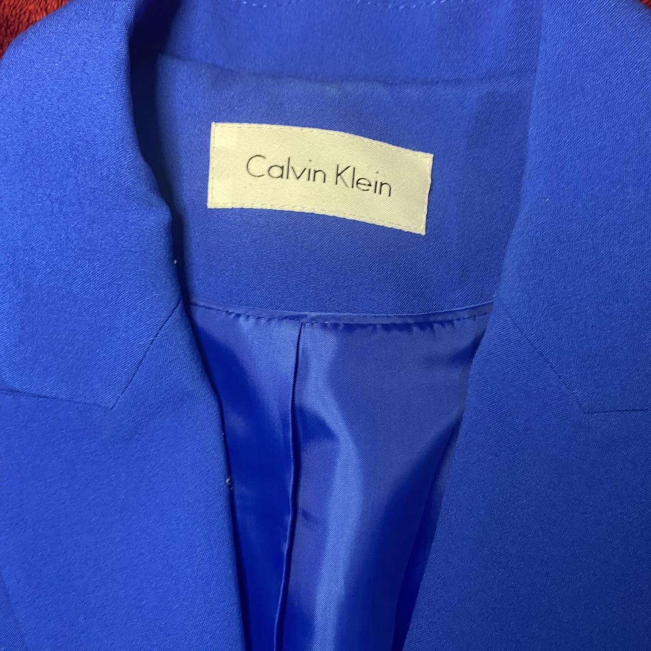 Calvin Klein XL blazer royal blue great condition - Depop