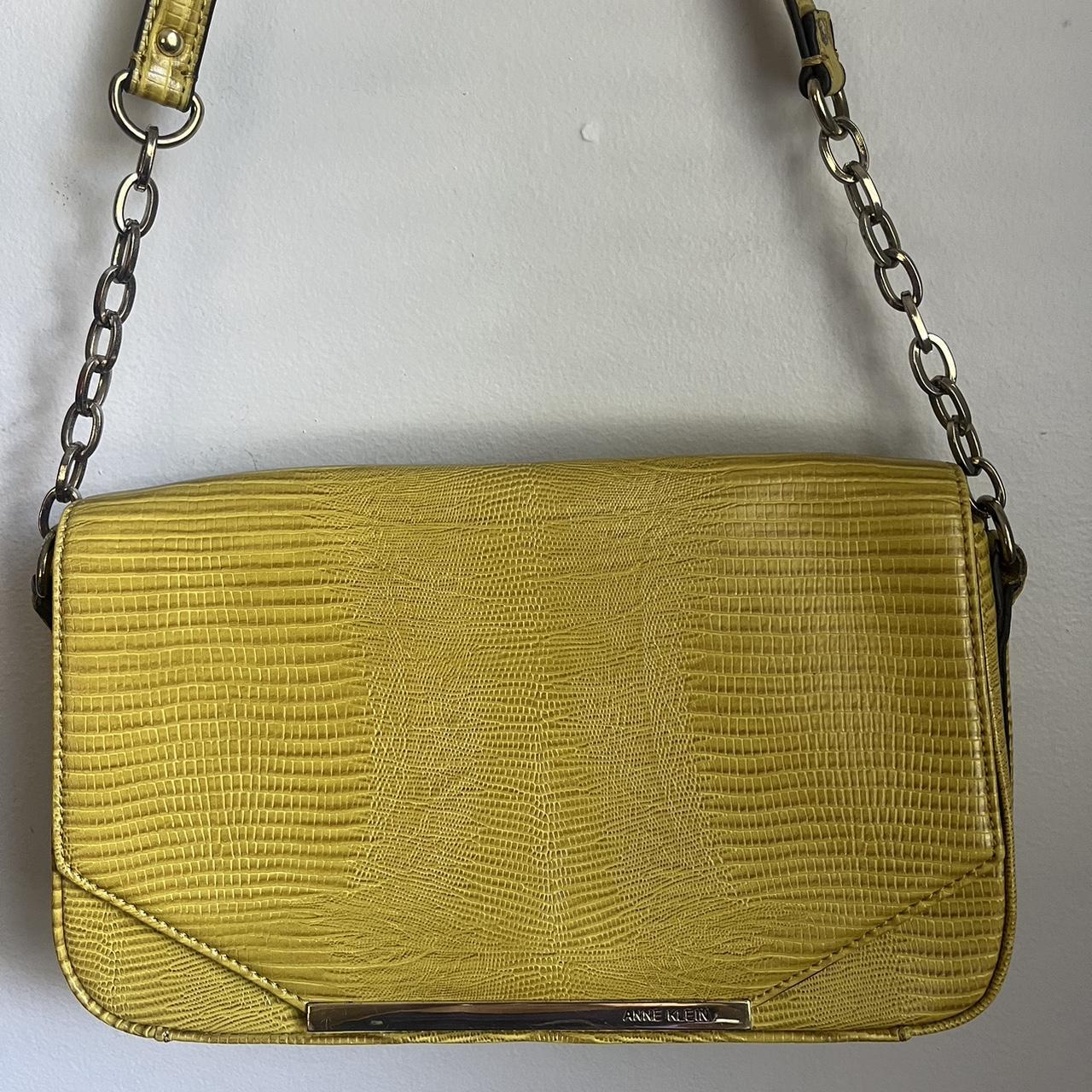 Anne klein yellow deals purse