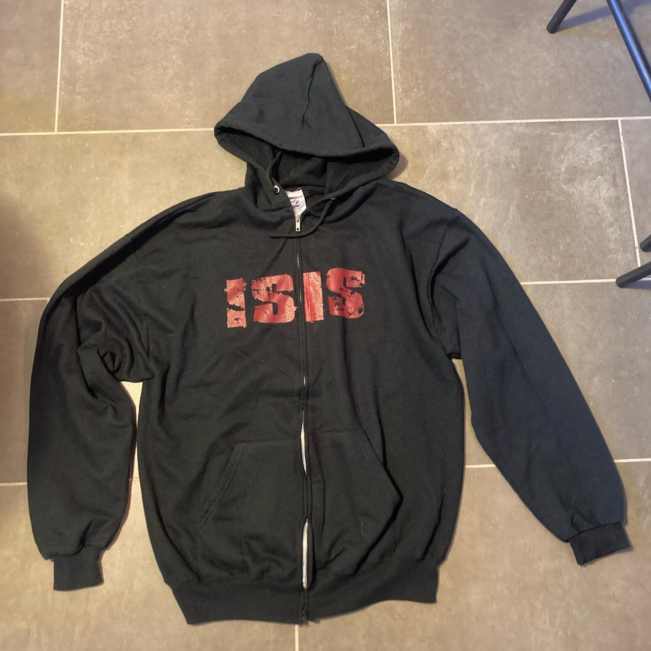 SUPER RARE ISIS BAND ZIP UP HOODIE SIZE LARGE IN... Depop