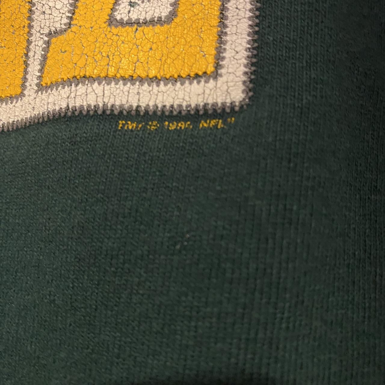 Vintage GreenBay Packers Starter Green Yellow 1/4 - Depop