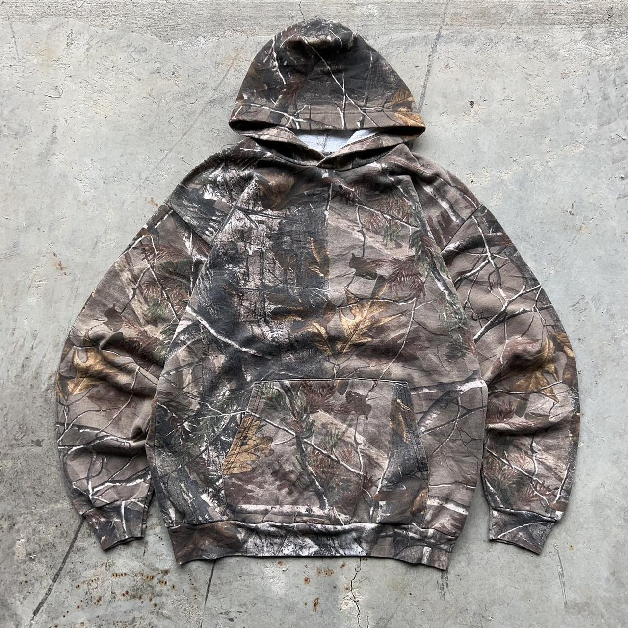 Vintage Boxy Russell Athletic Essential Camo Depop