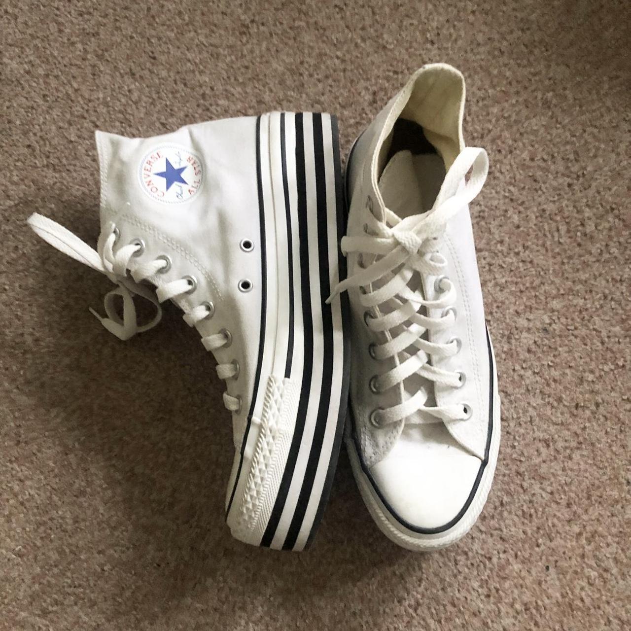 Converse Women's White Trainers | Depop