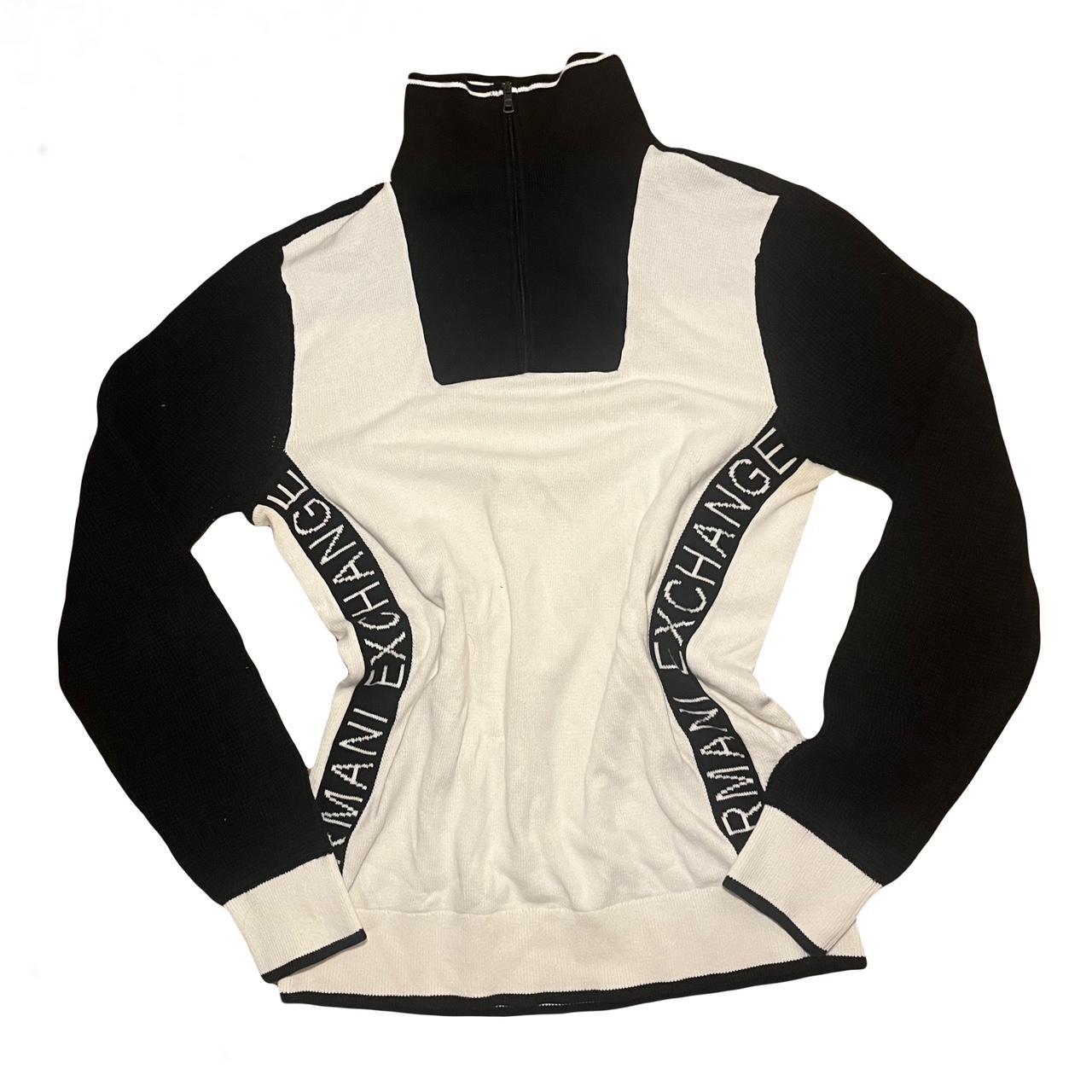 Y2k Armani exchange quarter zip compression shirt.... Depop