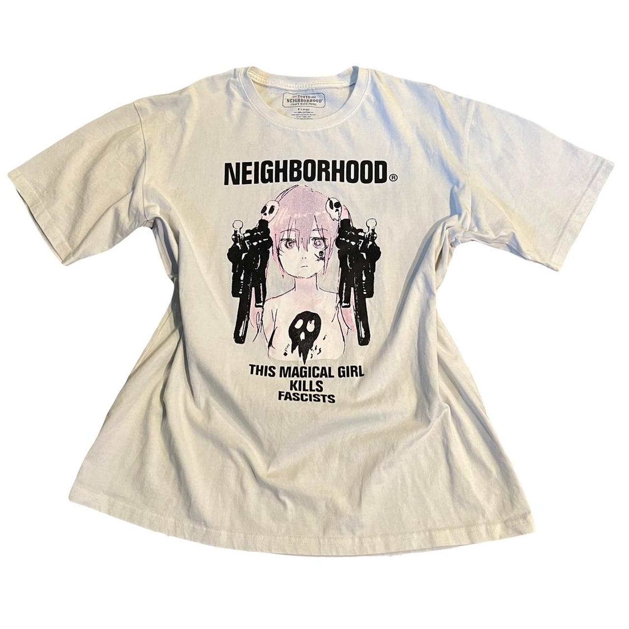Neighborhood Men's T-shirt - Pink/White - L – Neighborhood tee. "This magical girl kills fascists" …