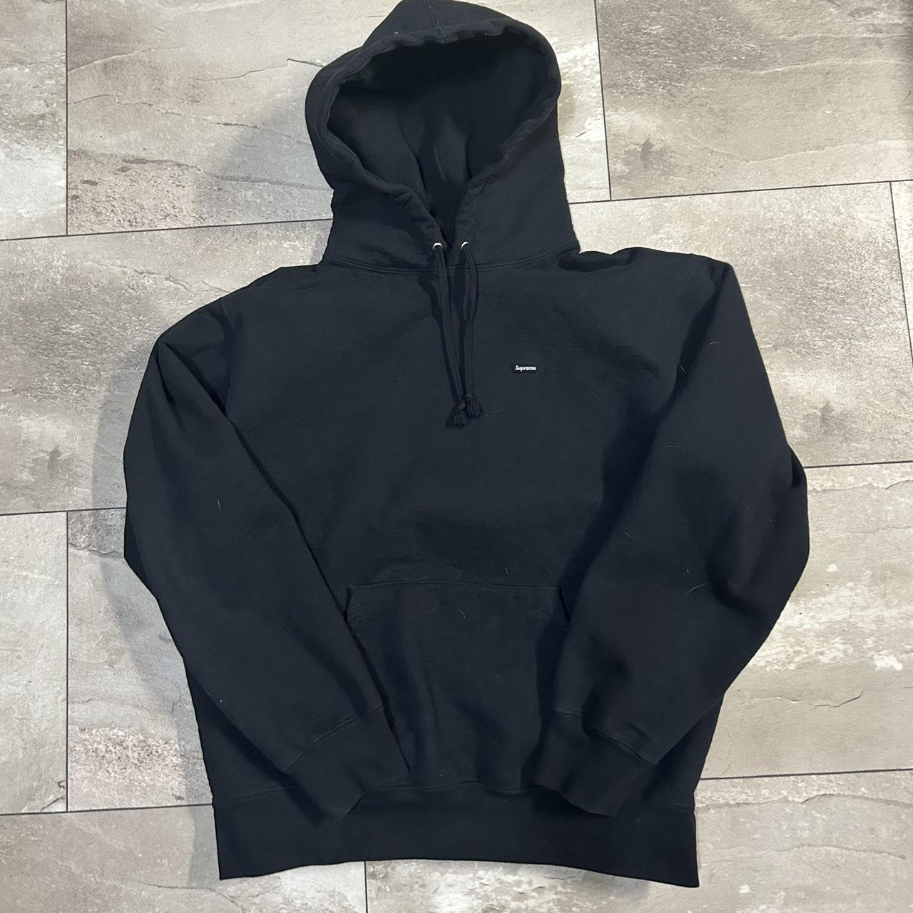 Supreme Men's Black and White Hoodie | Depop