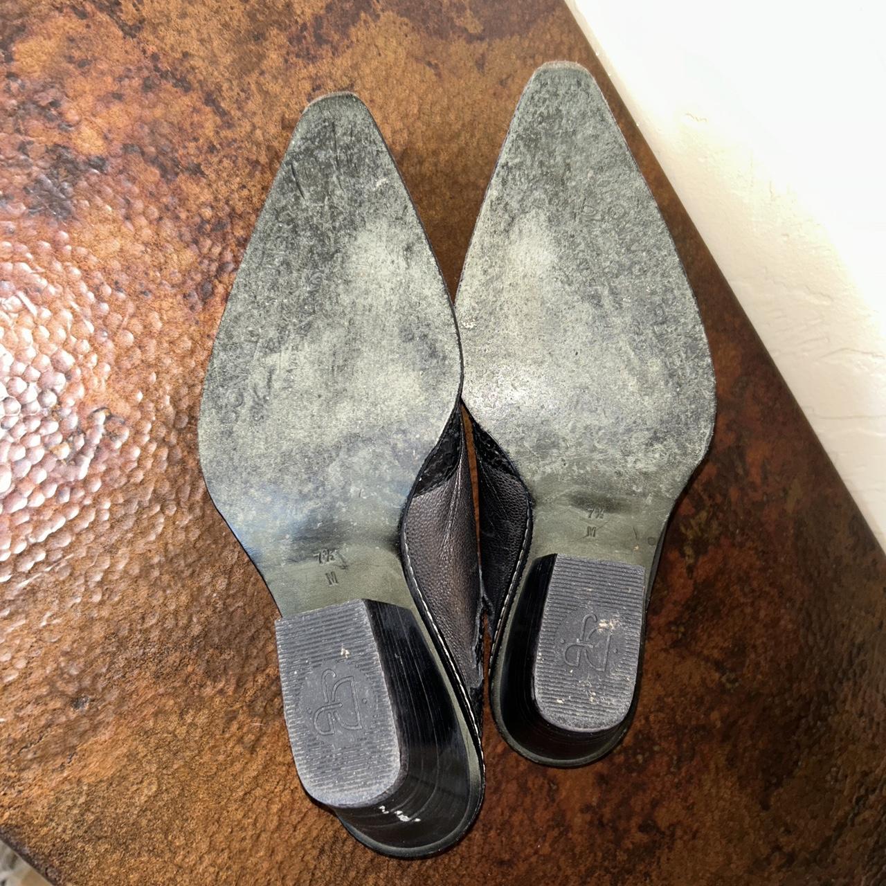 Donald Pliner Women's Silver and Black Mules (5)