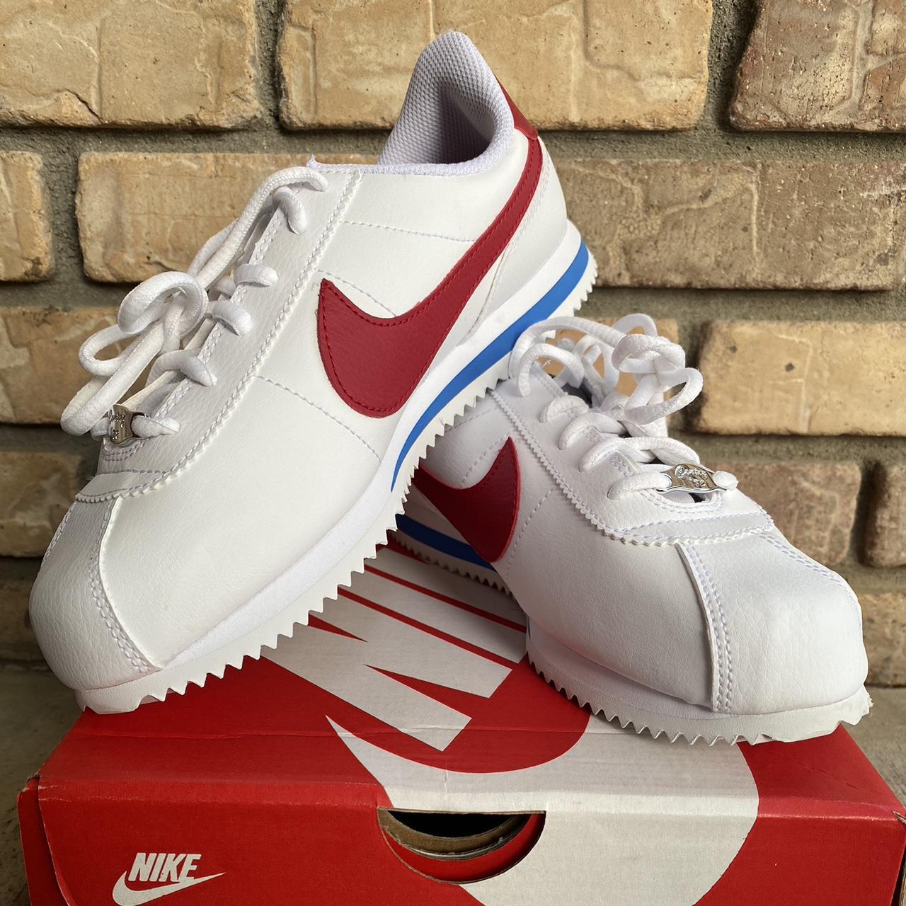 Nike Cortez Basic SL (GS). Forest Gumps. 6Y/7.5W - Depop