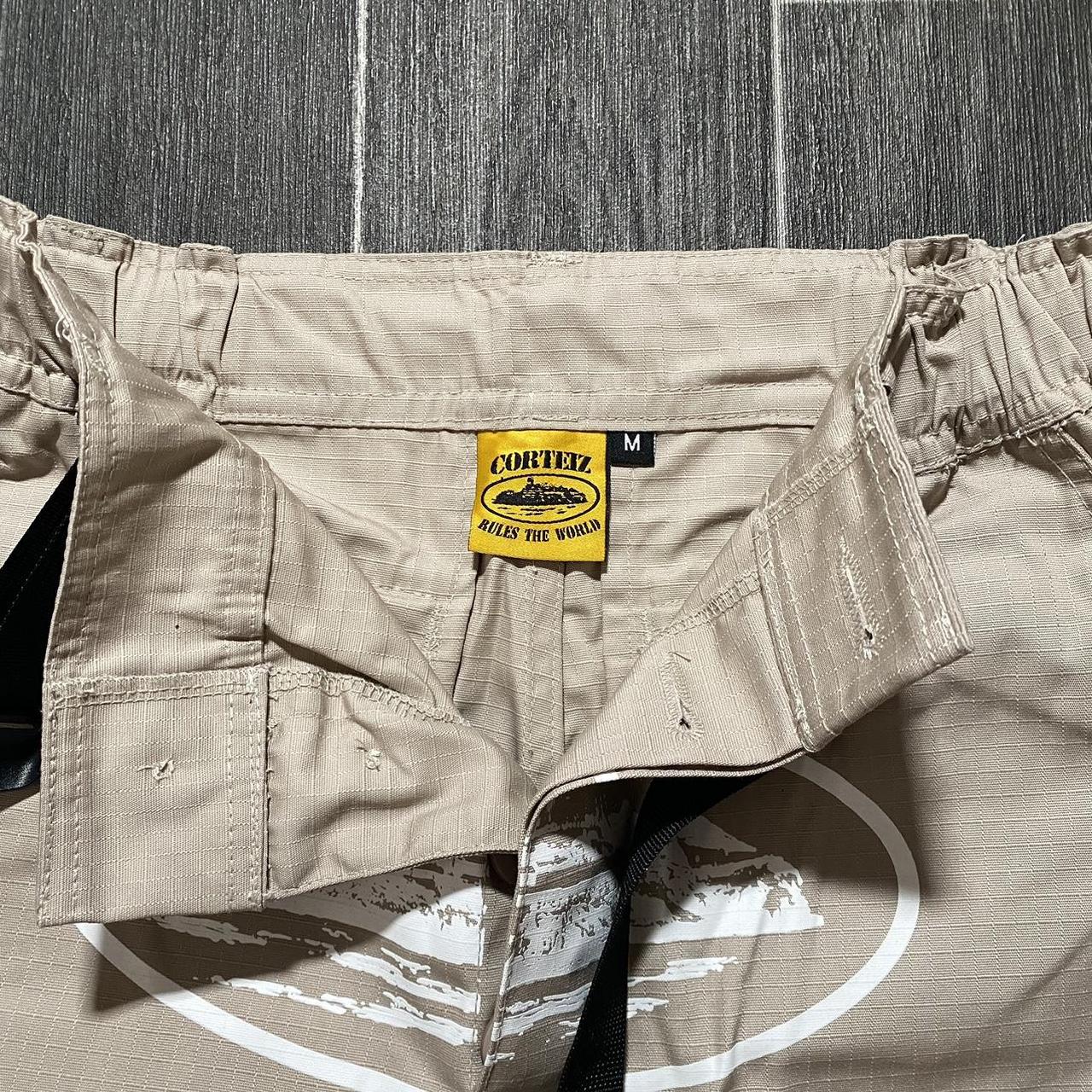 Corteiz cream cargo shots Size M (waist 30-32)... - Depop