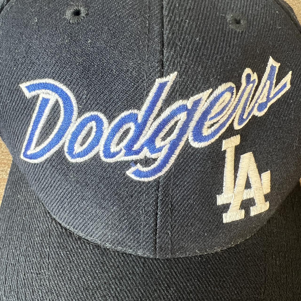 Vintage RARE 90s LA Dodgers MLB Side Logo Sports... - Depop