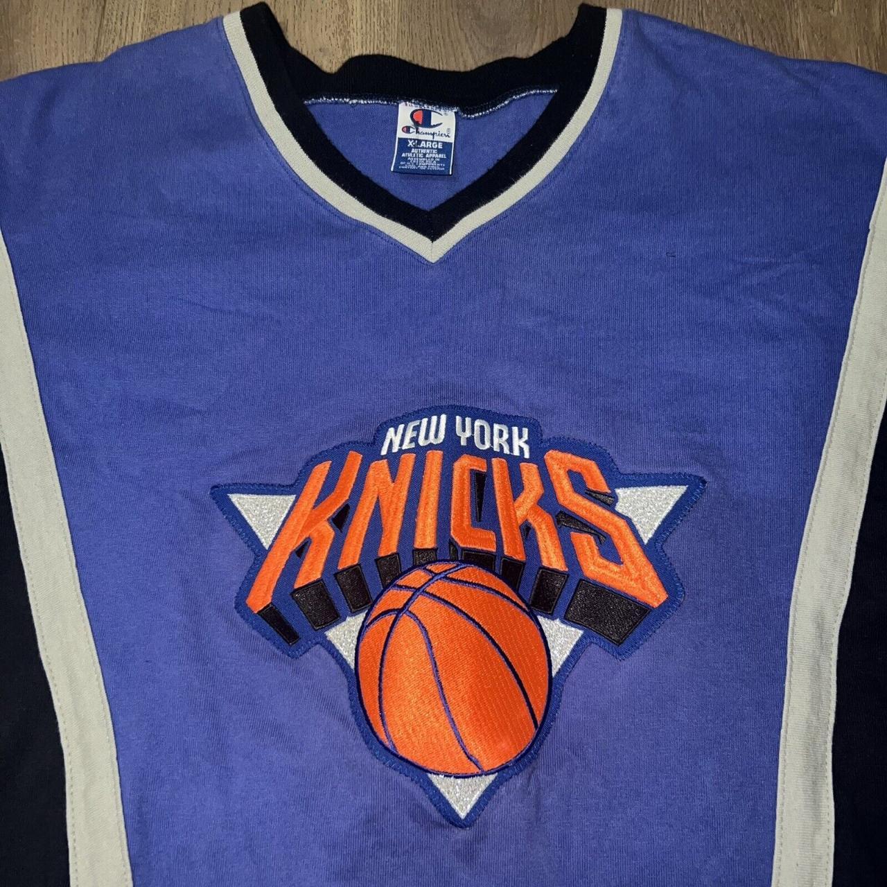 Vintage 90s New York Knicks Shooting Shirt NBA - Depop