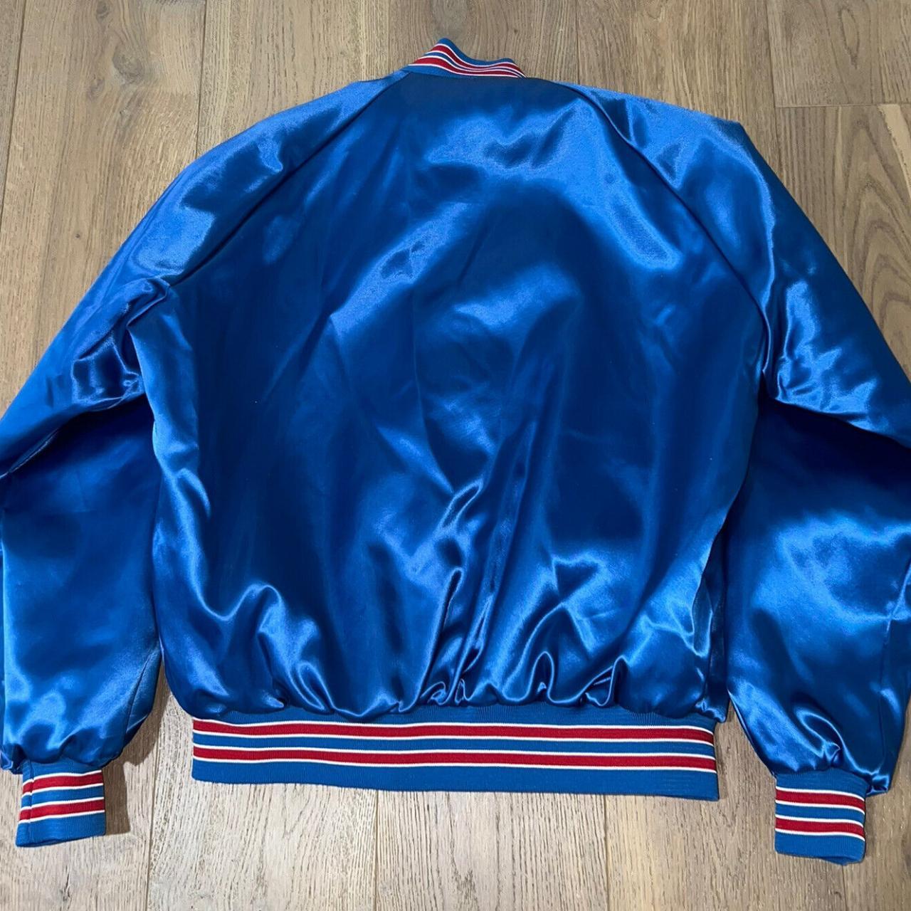 VTG 80s 90s NFL BUFFALO BILLS LOCKER LINE SATIN JACKET SIZE XL MADE IN USA