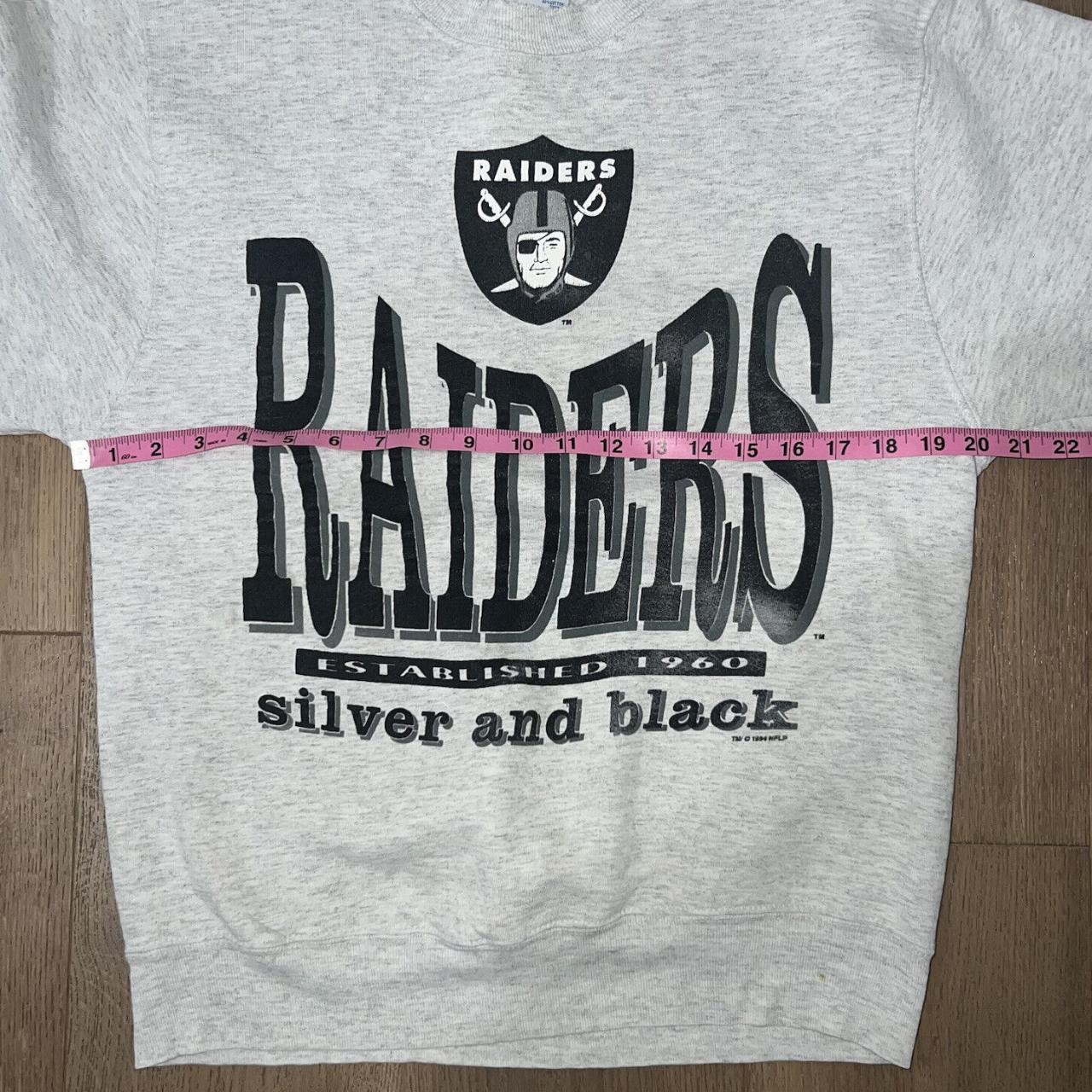 Vintage 90s Salem Sportswear Oakland Raiders All Over Print T