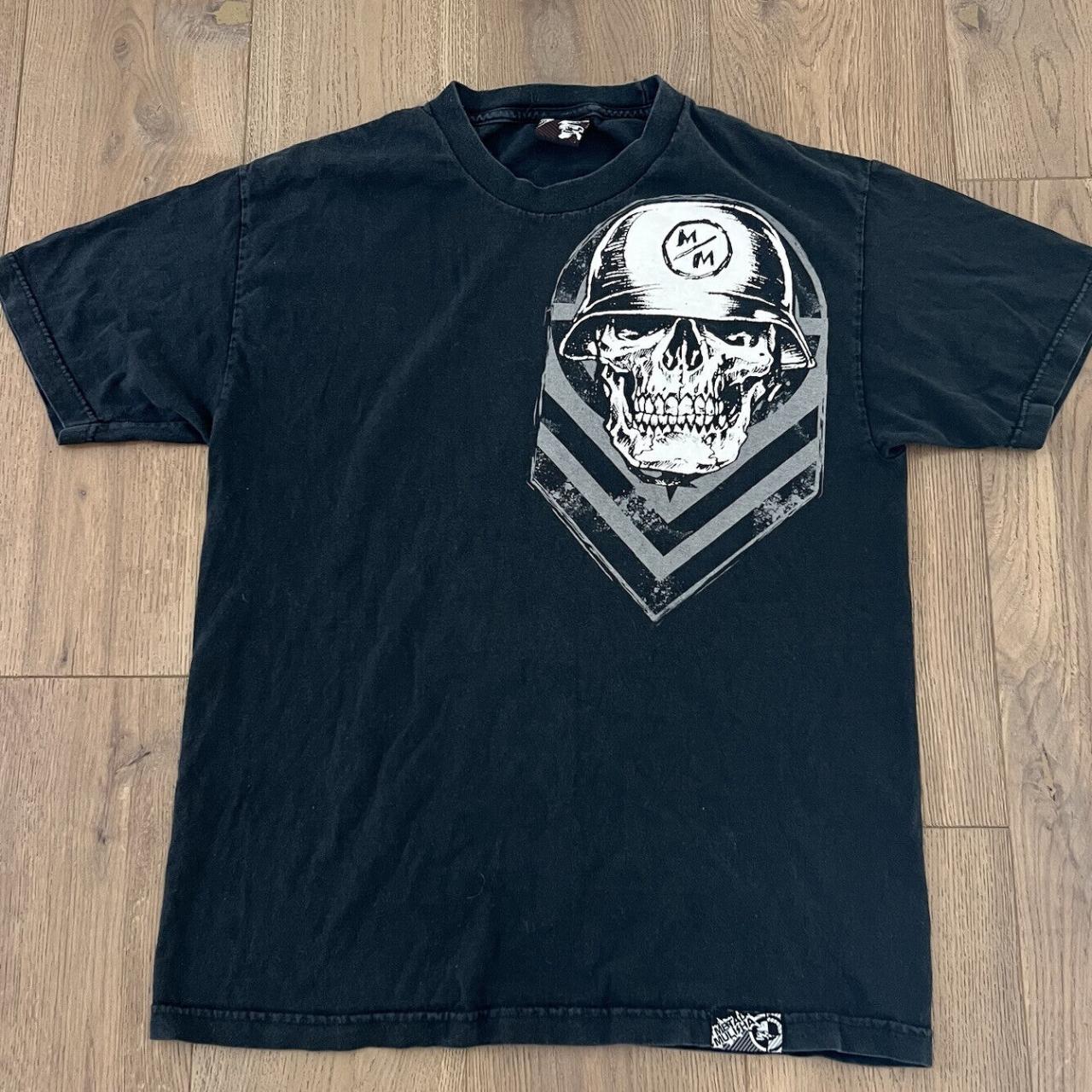 Vintage Metal Mulisha Shirt Black Skull Double Sided | Depop