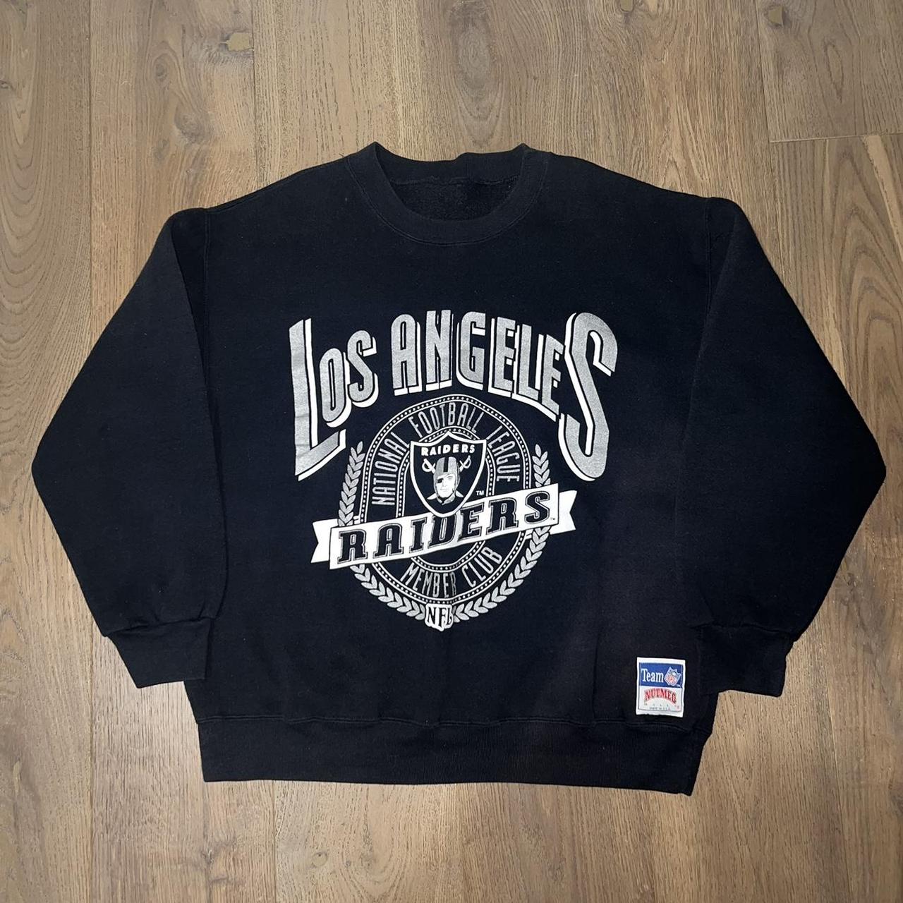 Vintage 90s Los Angeles Raiders LA Nutmeg Sweatshirt... - Depop