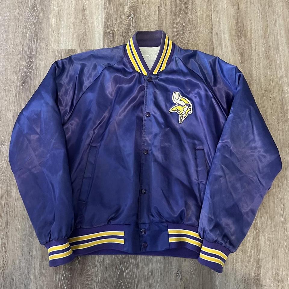 Vtg 80 's Butwin Minnesota Vikings Large Embroidered shops jacket