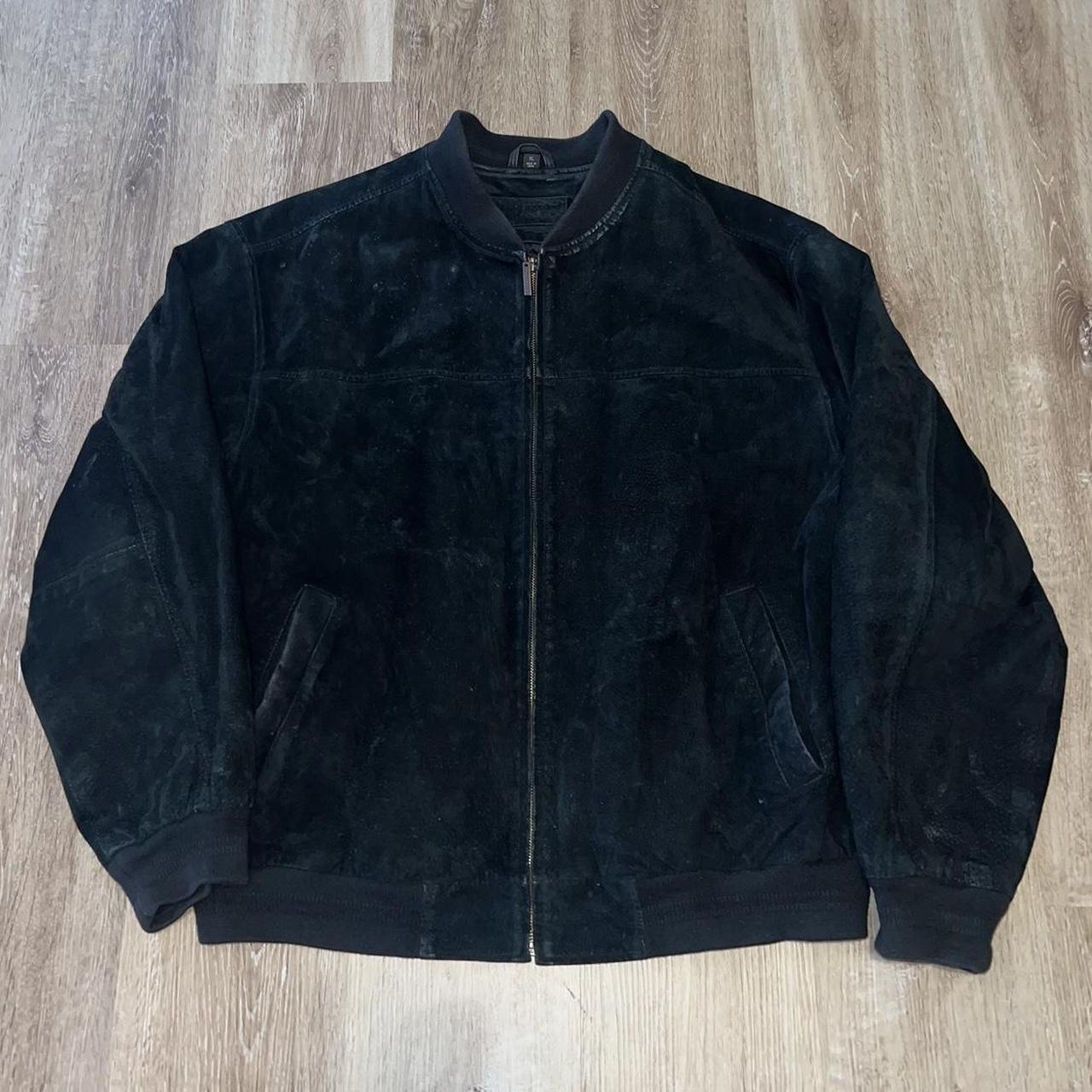 VTG JOHN ASHFORD Leather Suede Bomber Jacket Quilted. Depop