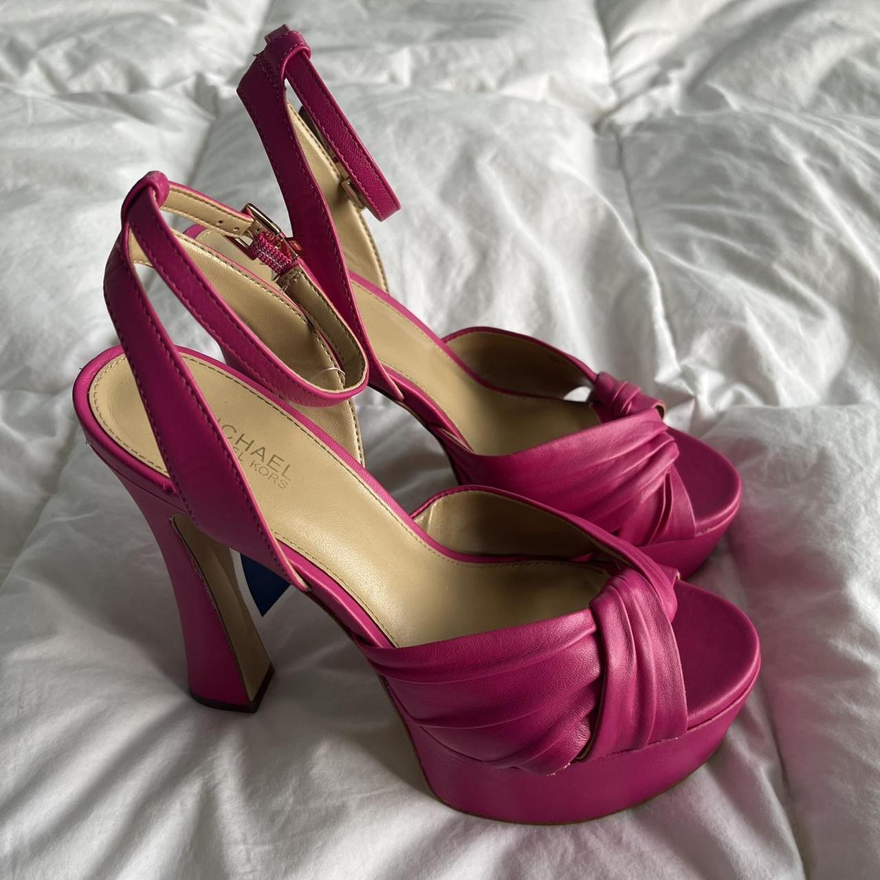 Michael kors best sale pink heels