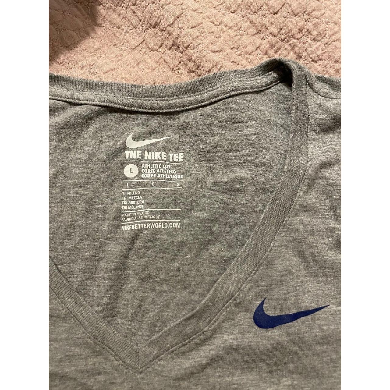  Nike Women's Chicago Cubs Tri-Blend 3/4-Sleeve Raglan