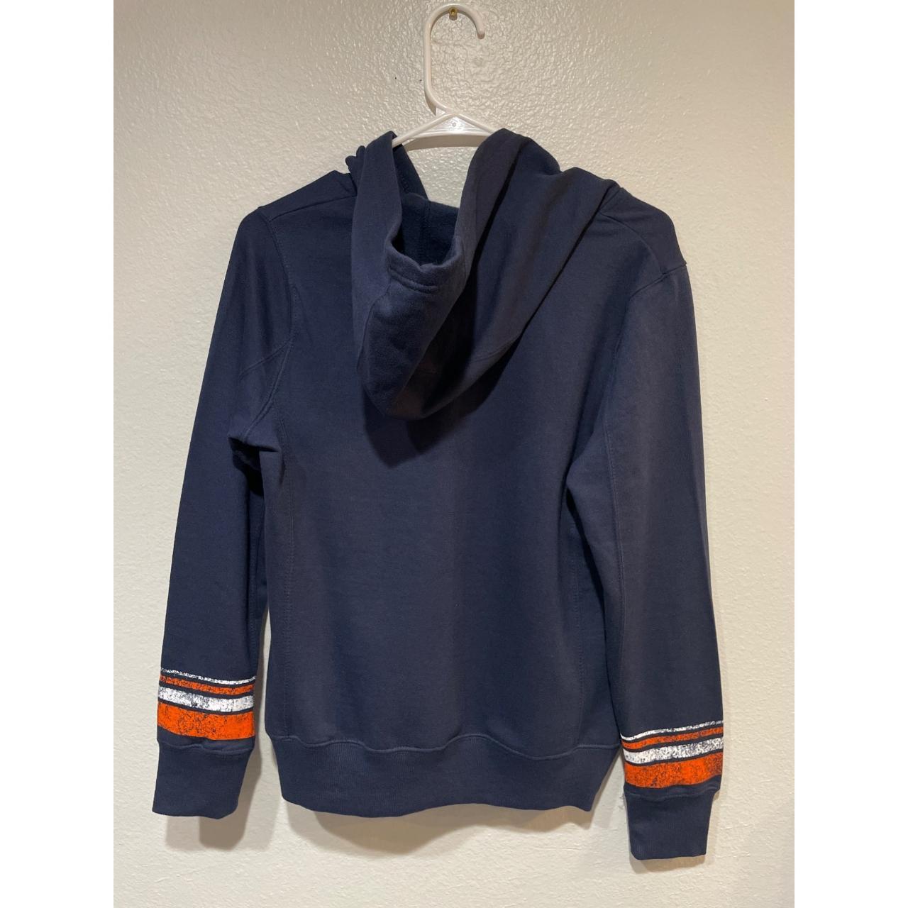 NFL Womens Chicago Bears Distressed Sweatshirt, Blue, Medium