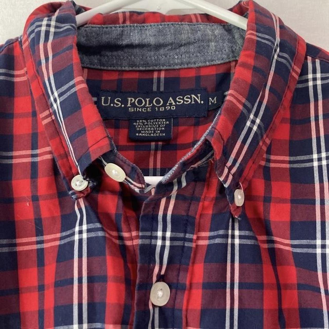 U.S. Polo Assn. Cotton Luxury Polo Shirt, Red (M)