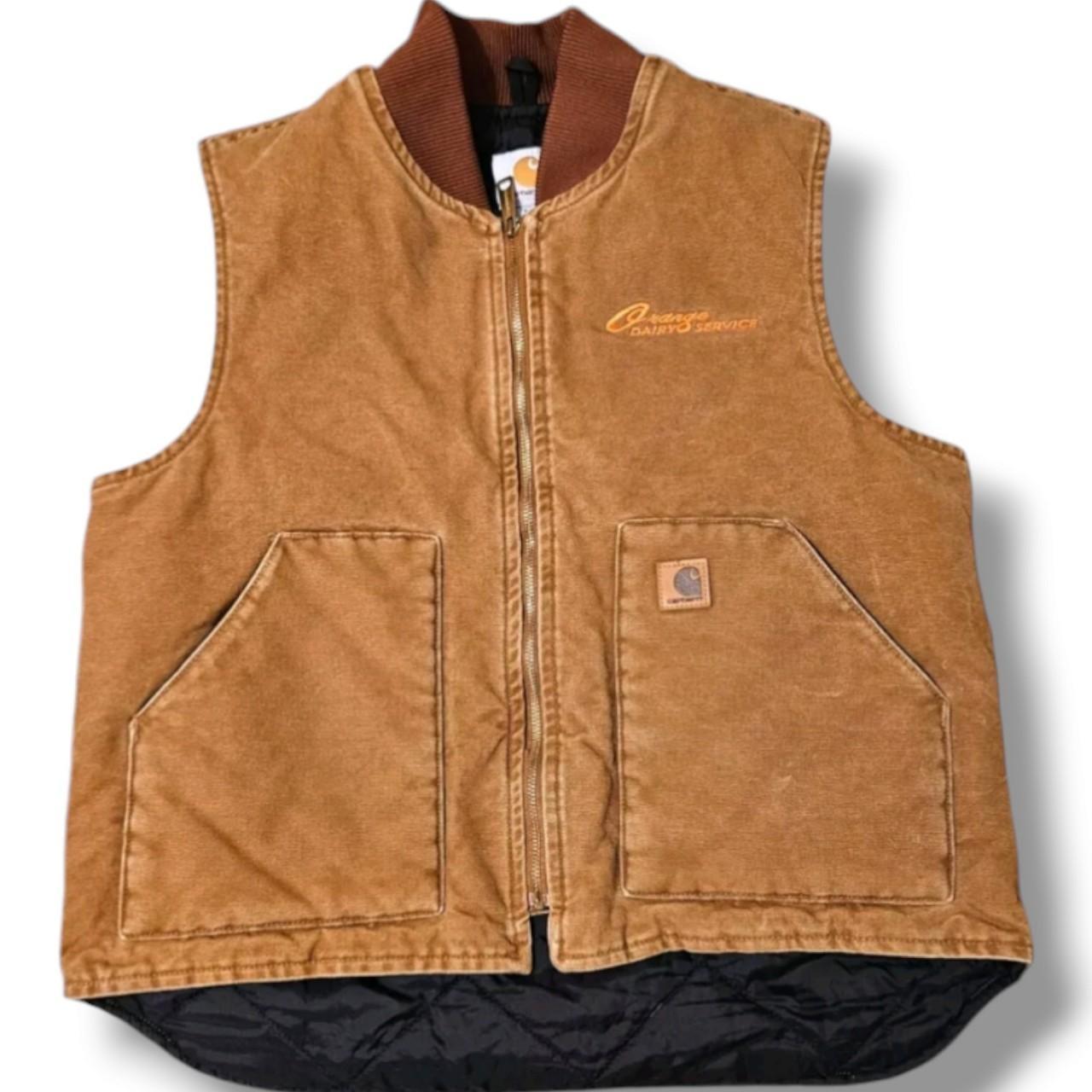 Vintage Carhartt V02 Vest Rugged Mens Large Duck. Depop