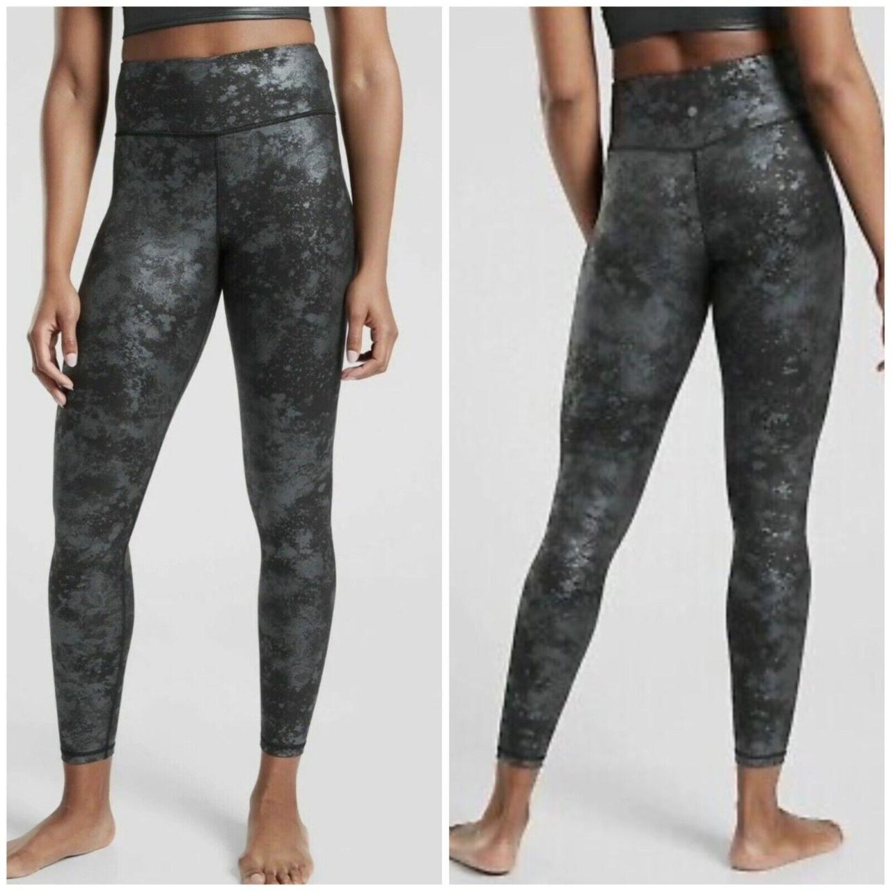 Athleta Elation Shimmer High Rise Tight Leggings: Shimmer Black Grey