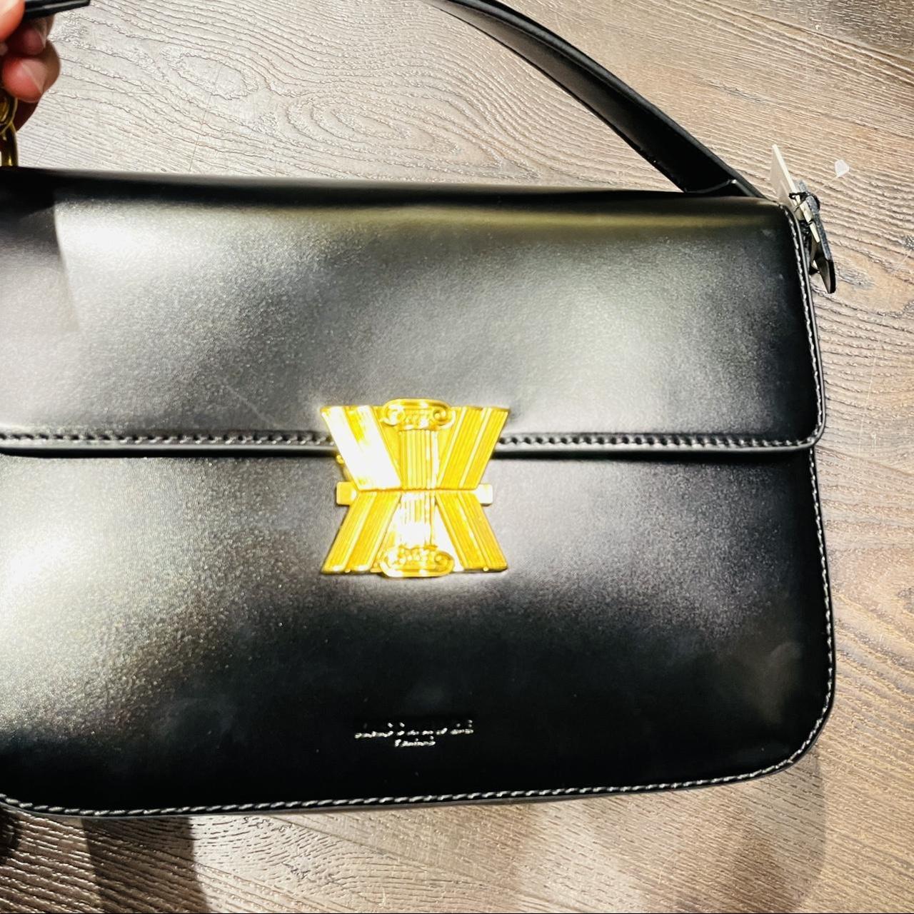 kassandre paris handbag, black leather bag, RRP... Depop