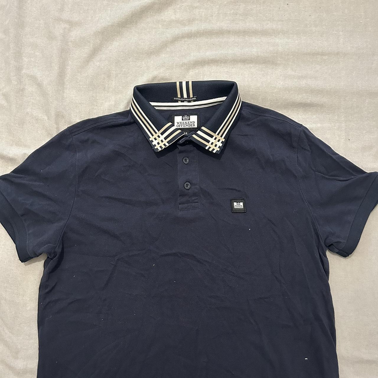 Navy weekend offender polo shirt Great condition - Depop