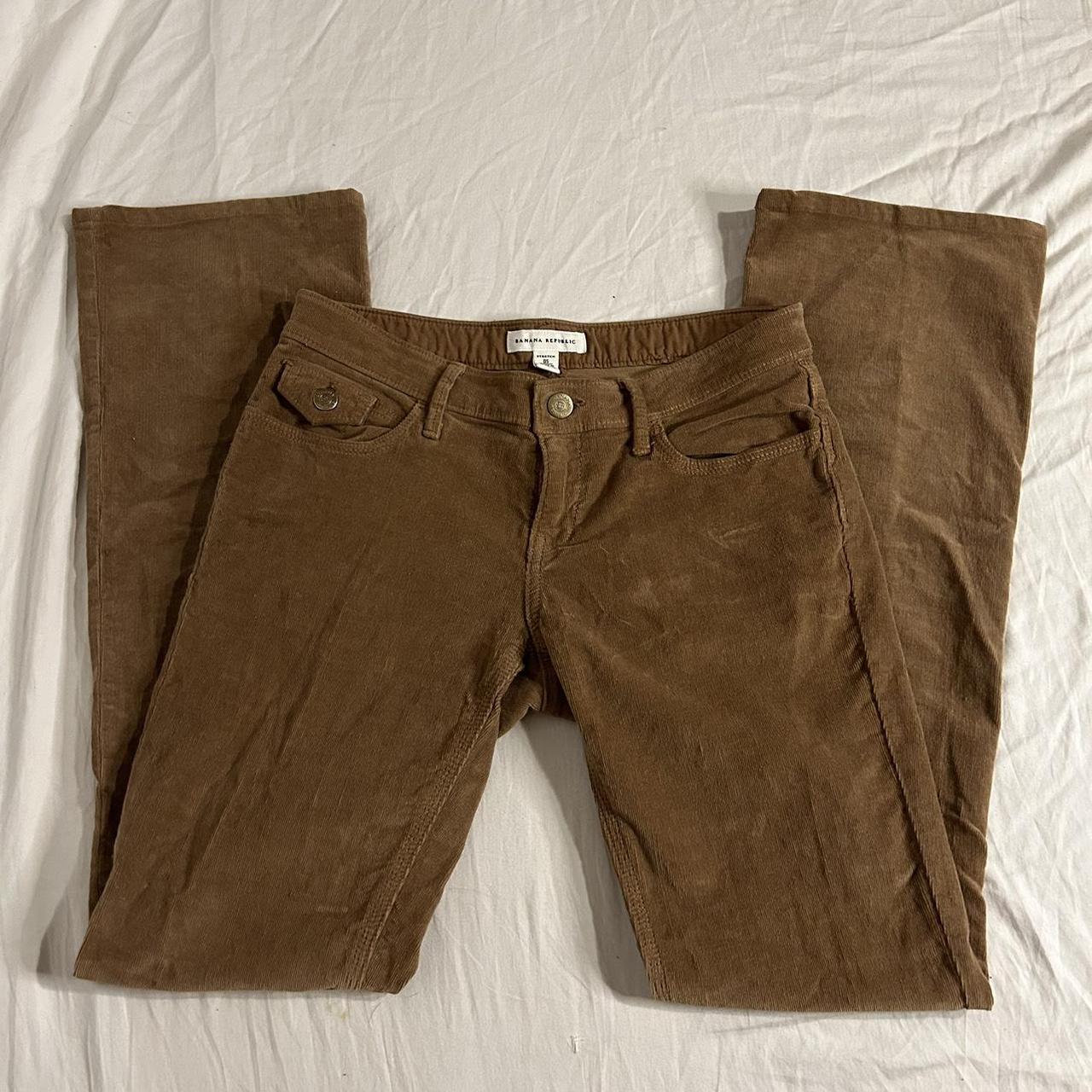 Banana Republic Women's Tan and Khaki Jeans Depop