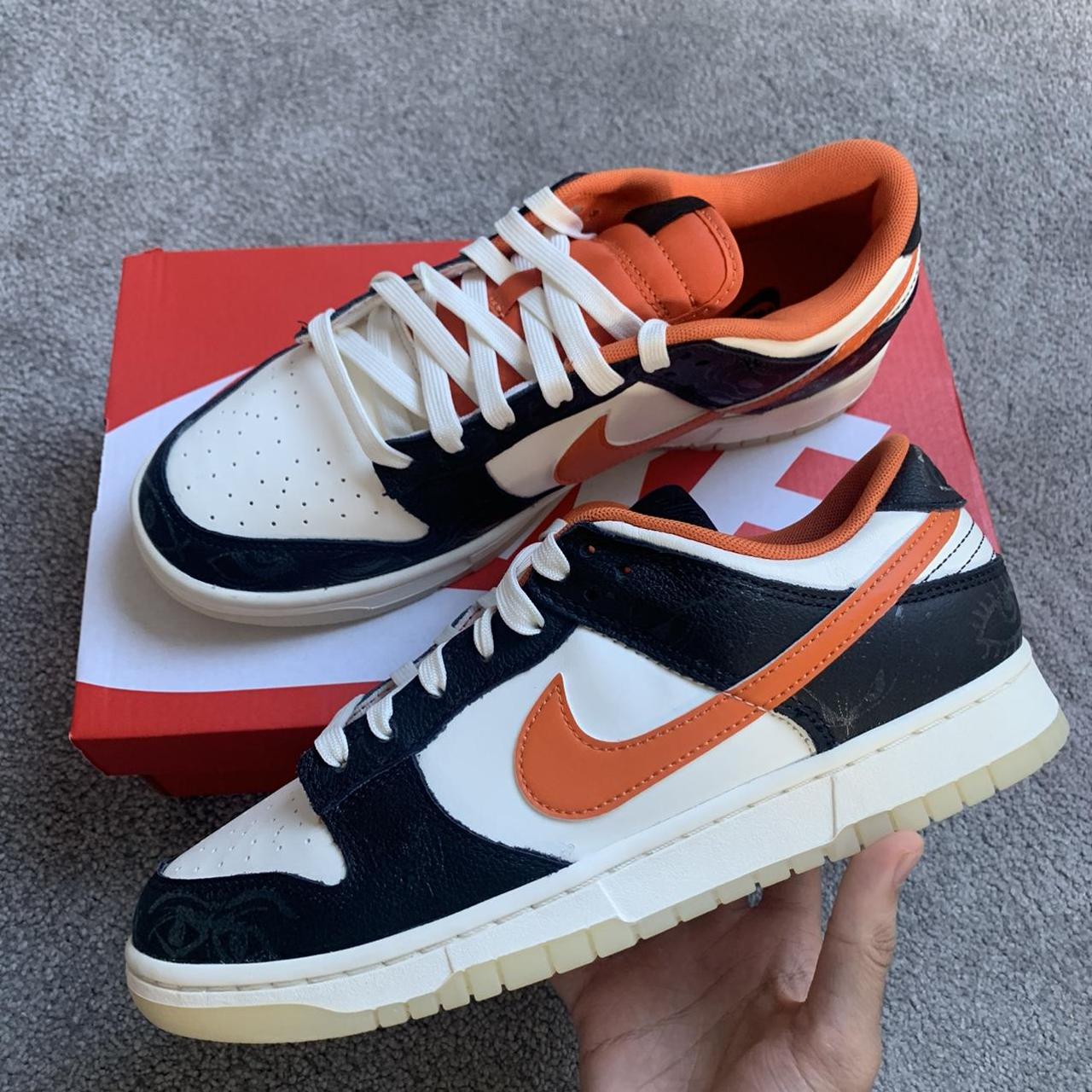 Nike Dunk Low PRM UK 8 Nike SB - Dunk Low \u0027Trocadero\u0027 Pro Premium Shoes - Amber Brown ⁄ Guava Ice  ⁄ Crimson Tint ⁄ Hemp UK 8