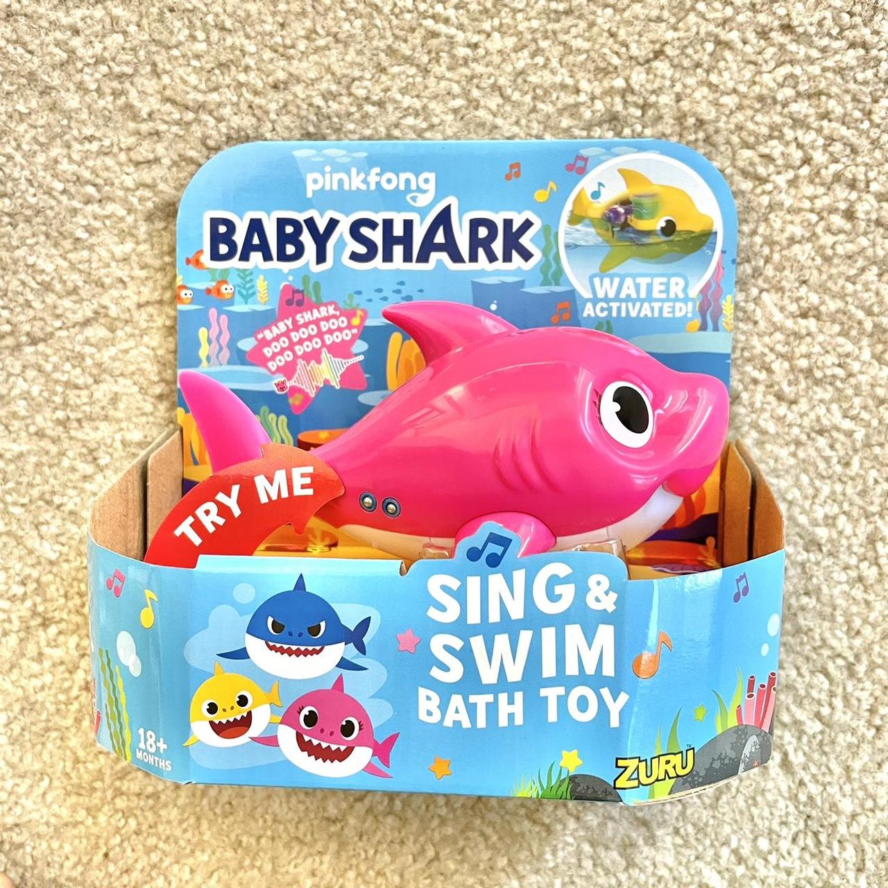 Pinkfong Baby Shark Bath Toy Robo Alive Mom Pink Depop