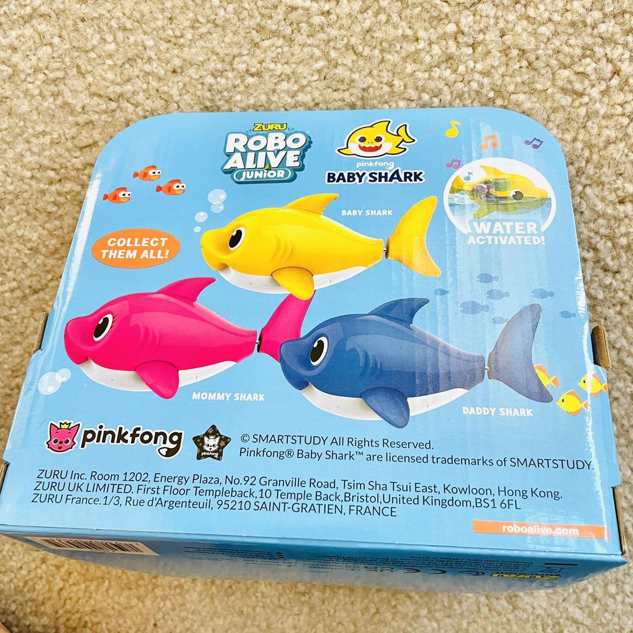 Pinkfong Baby Shark Bath Toy Robo Alive Mom Pink Depop