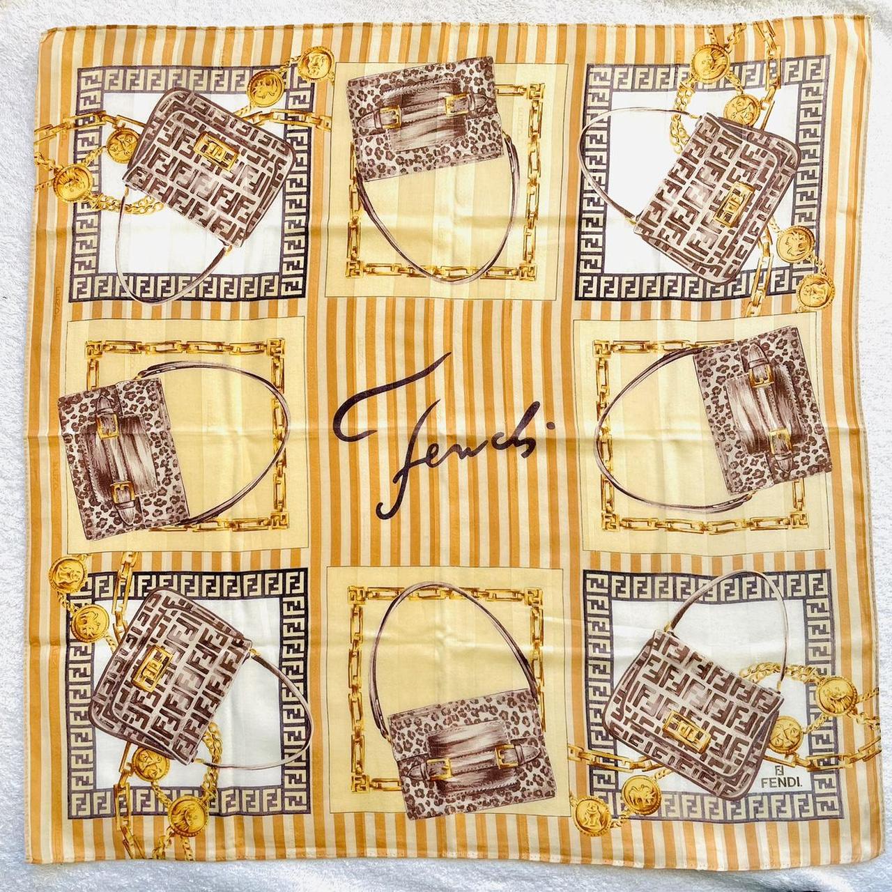 Vintage fendi hotsell silk scarf