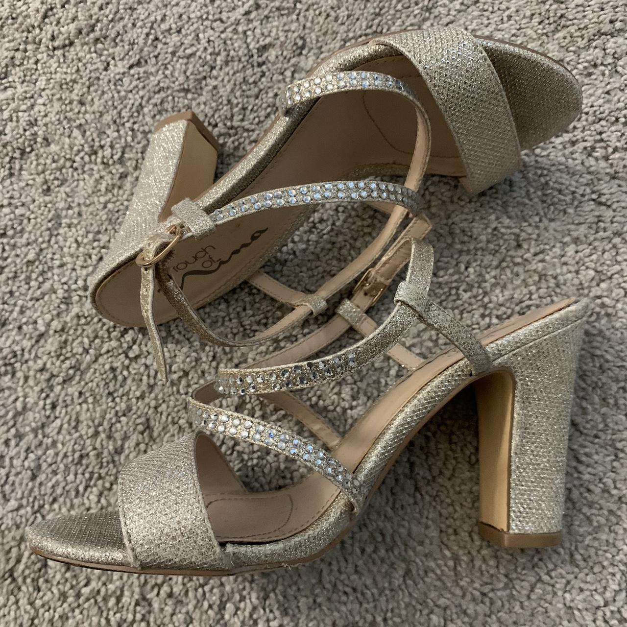 Nina Women's Gold and Silver Courts | Depop