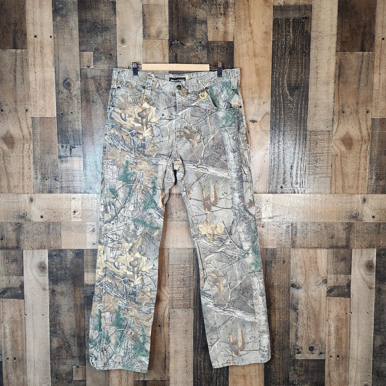 Realtree Men's Brown and Green Jeans | Depop