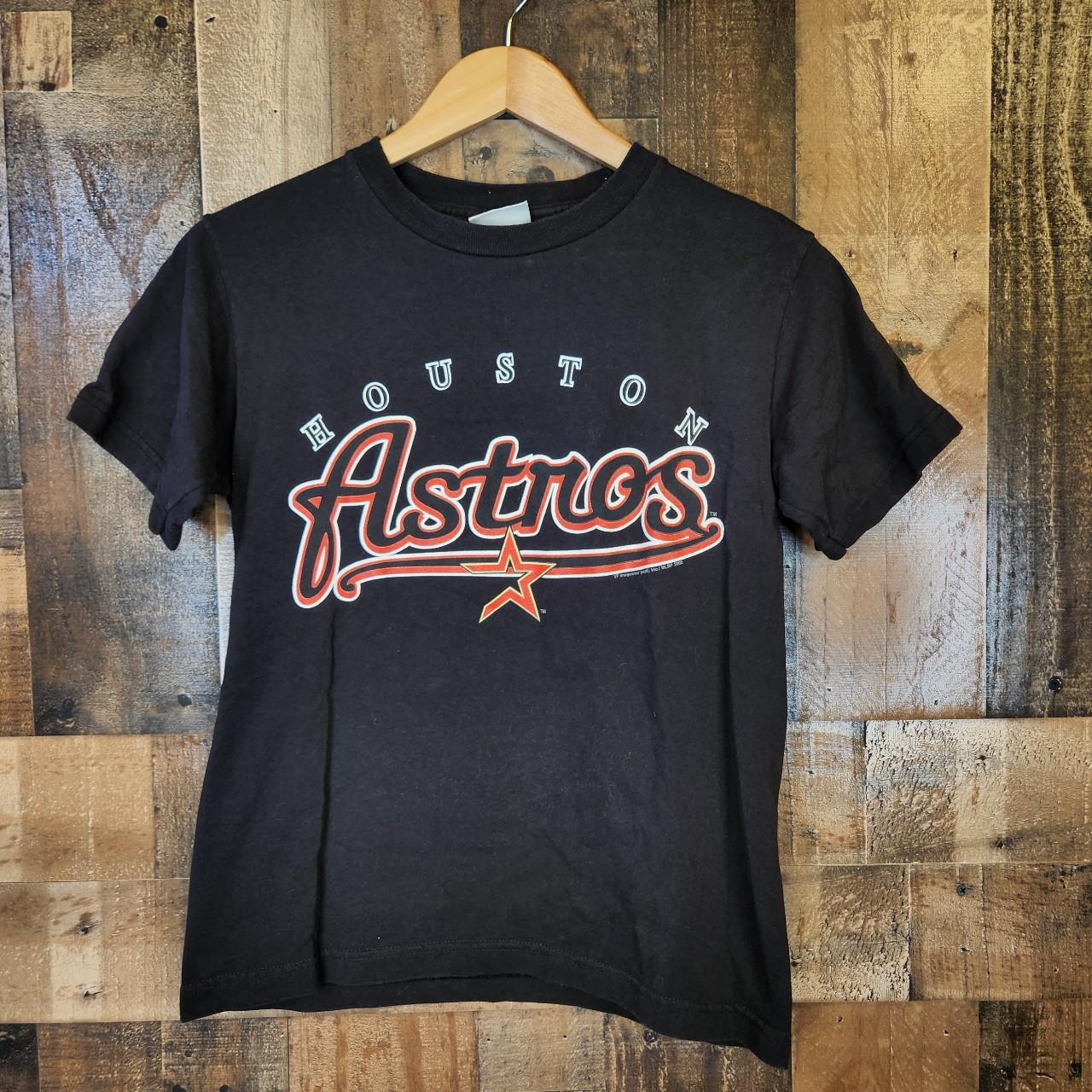 Vintage Y2K Houston Astros Logo Shirt Mens - Depop