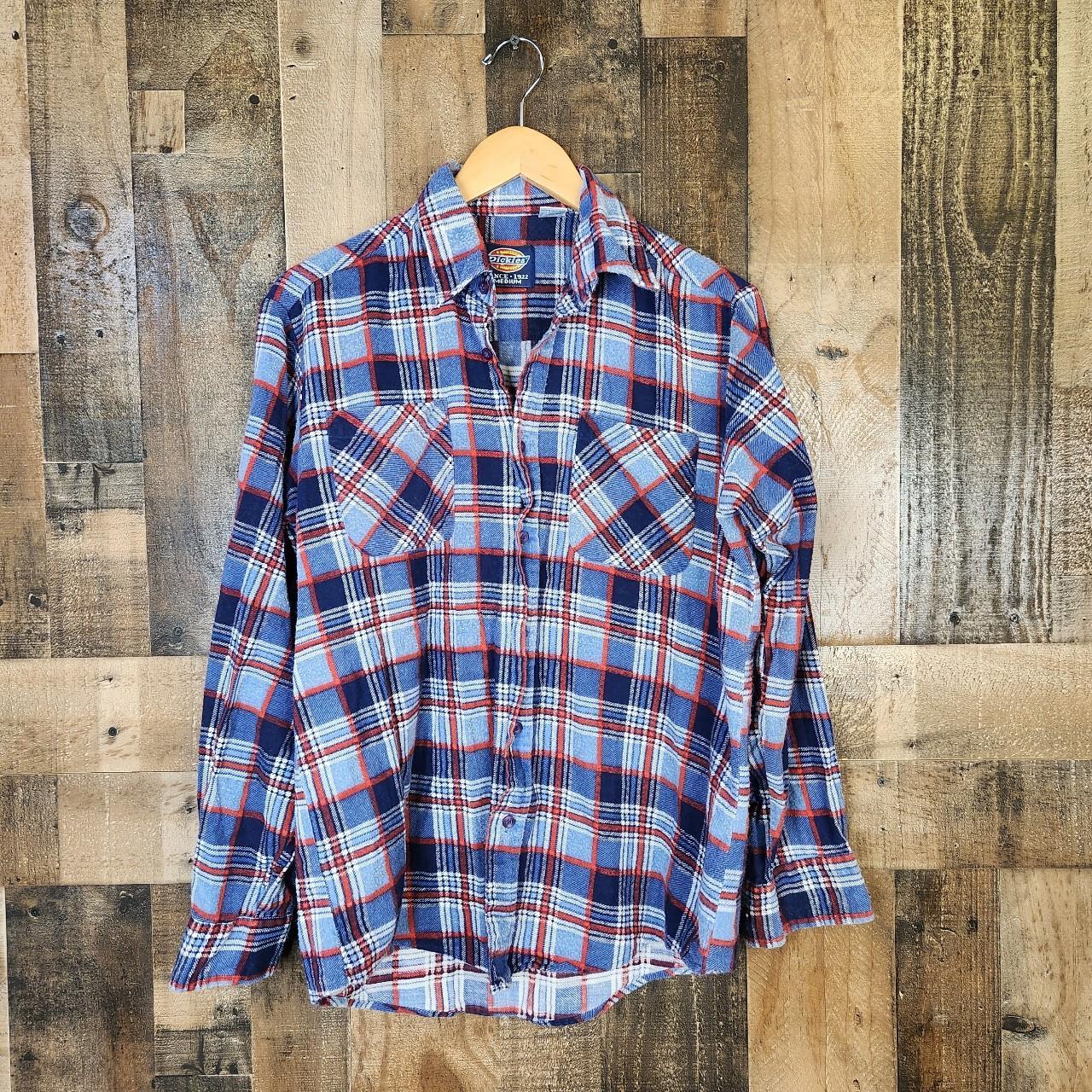 Dickies Flannel Shirt - White - Medium