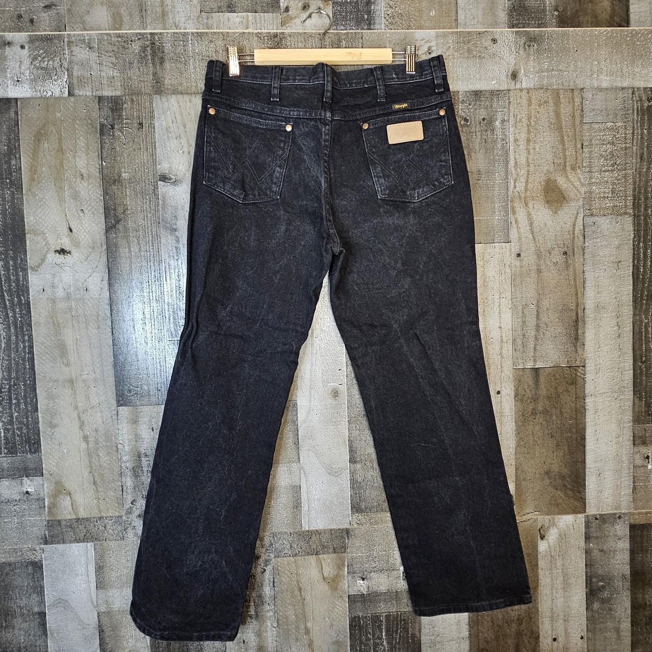 Mens black hot sale western jeans