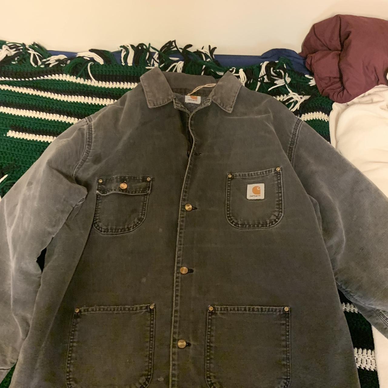 Vintage Carhartt jacket. Some stains on the sleeve... - Depop