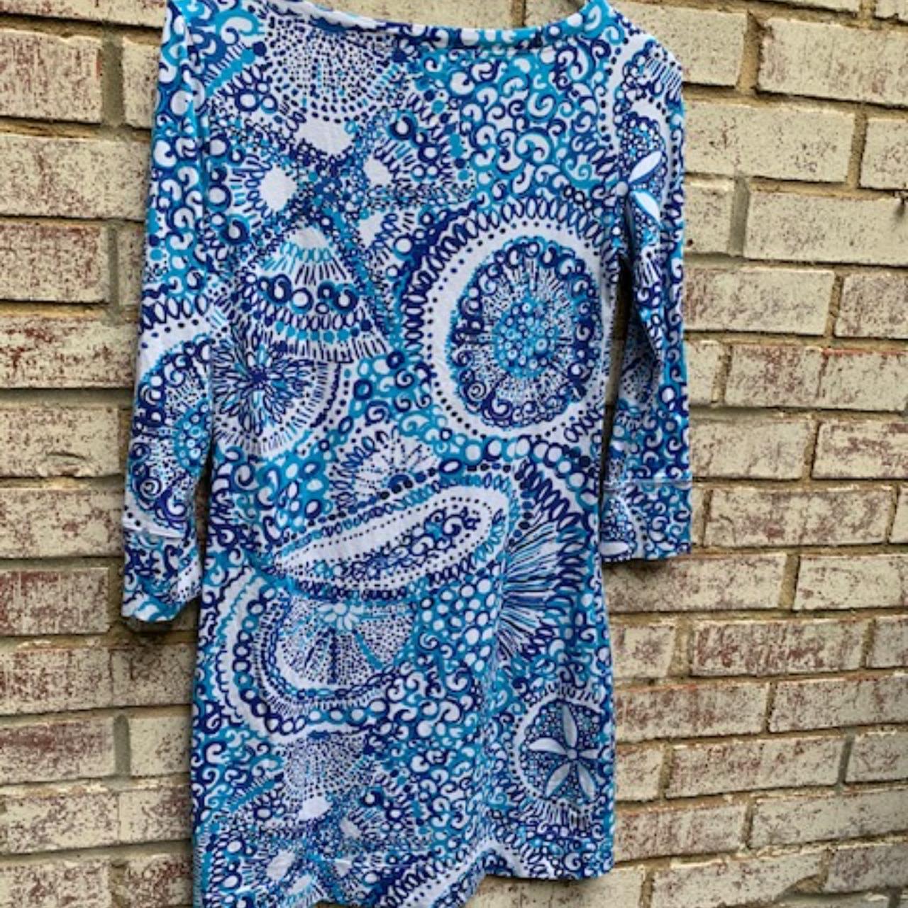 Blue and white lilly pulitzer clearance dress