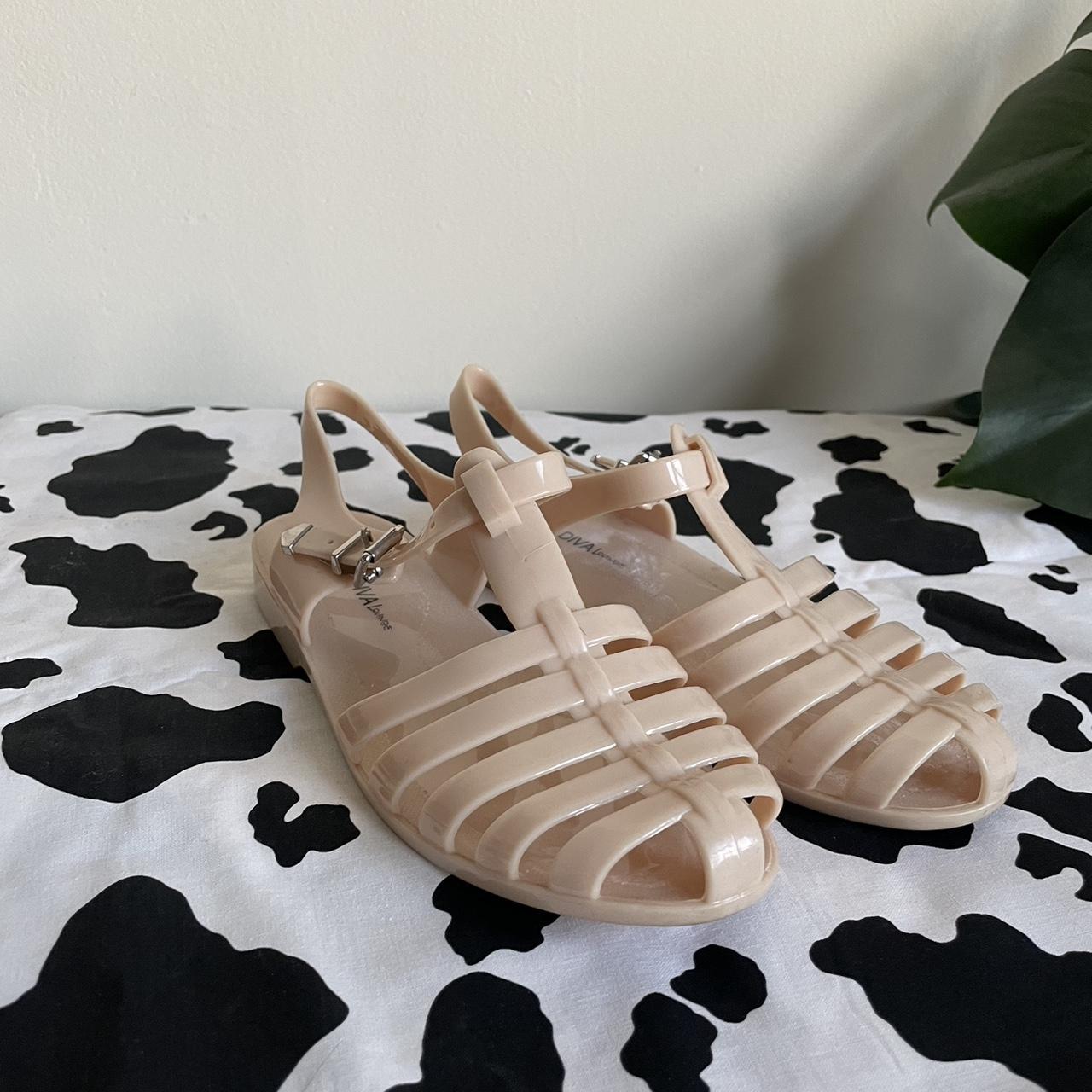 Simple beige Jelly sandals Perfect for summer Depop