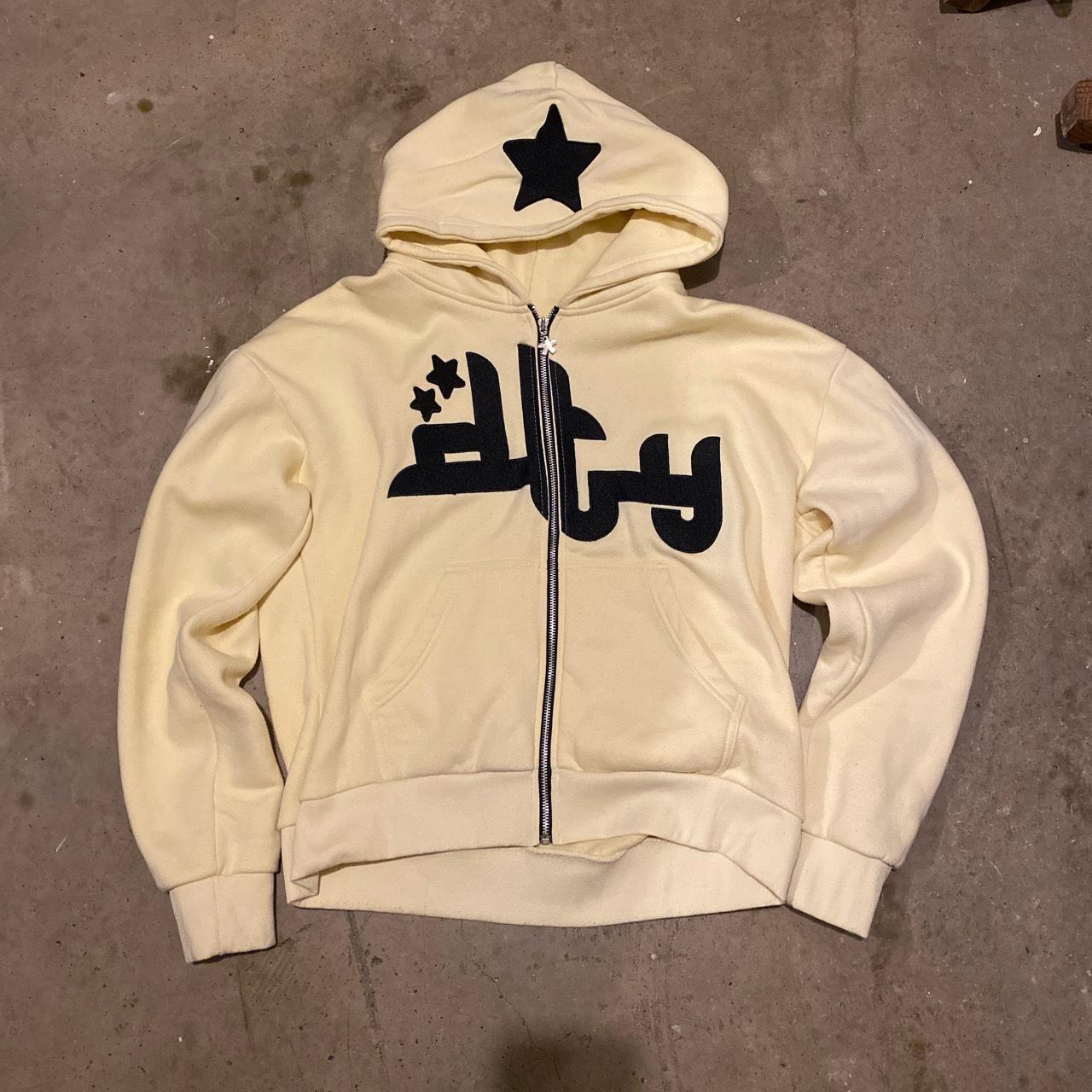 Divide the Youth Rare Cream Black Graphic Hoodie - Depop
