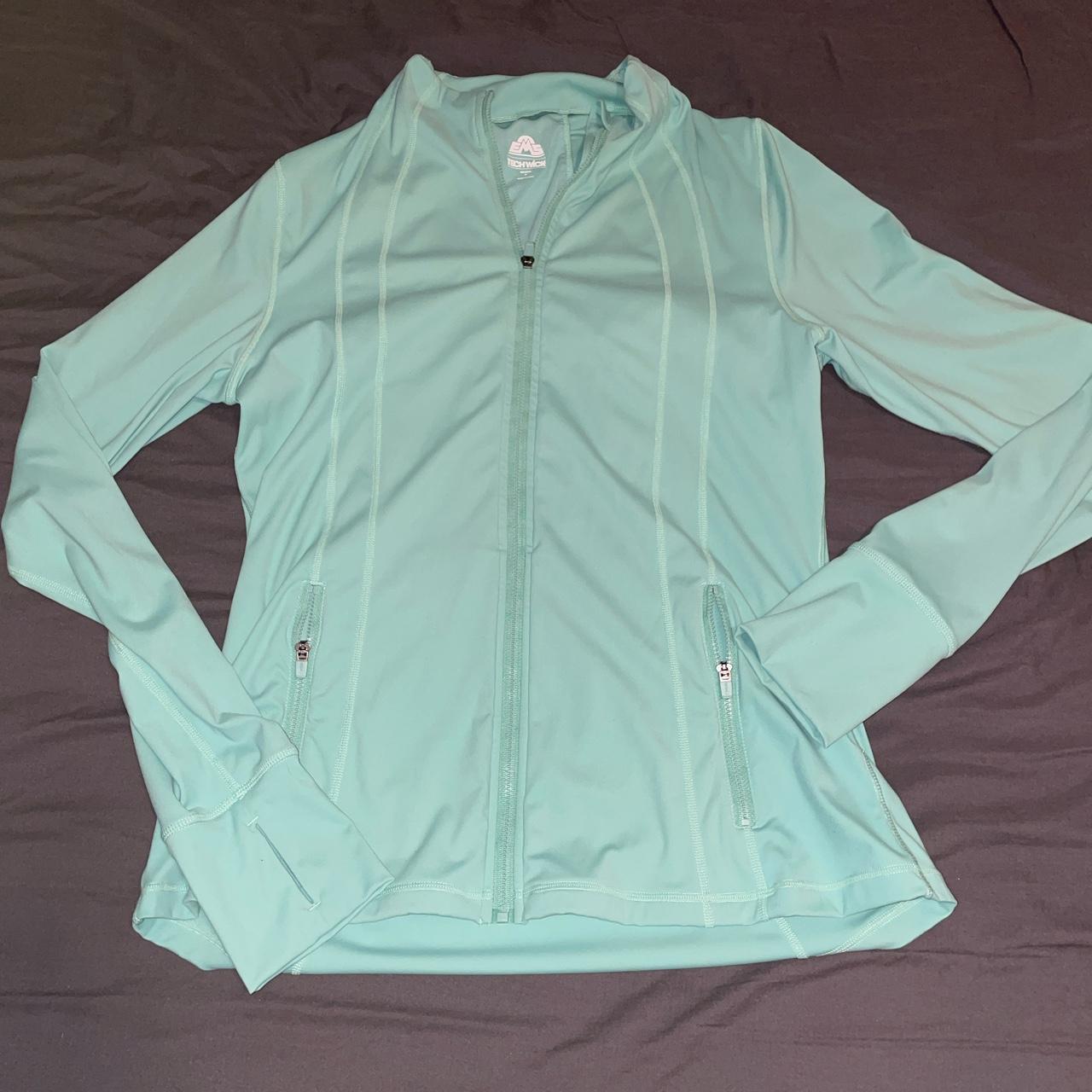 super cute blue workout jacket from eastern mountain... - Depop