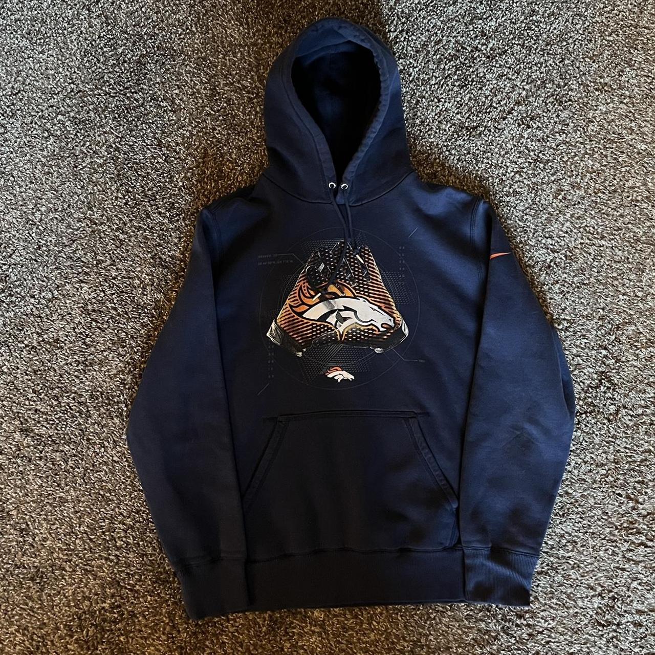 Y2K Nike Denver bronco hoodie Cool hit on the front - Depop