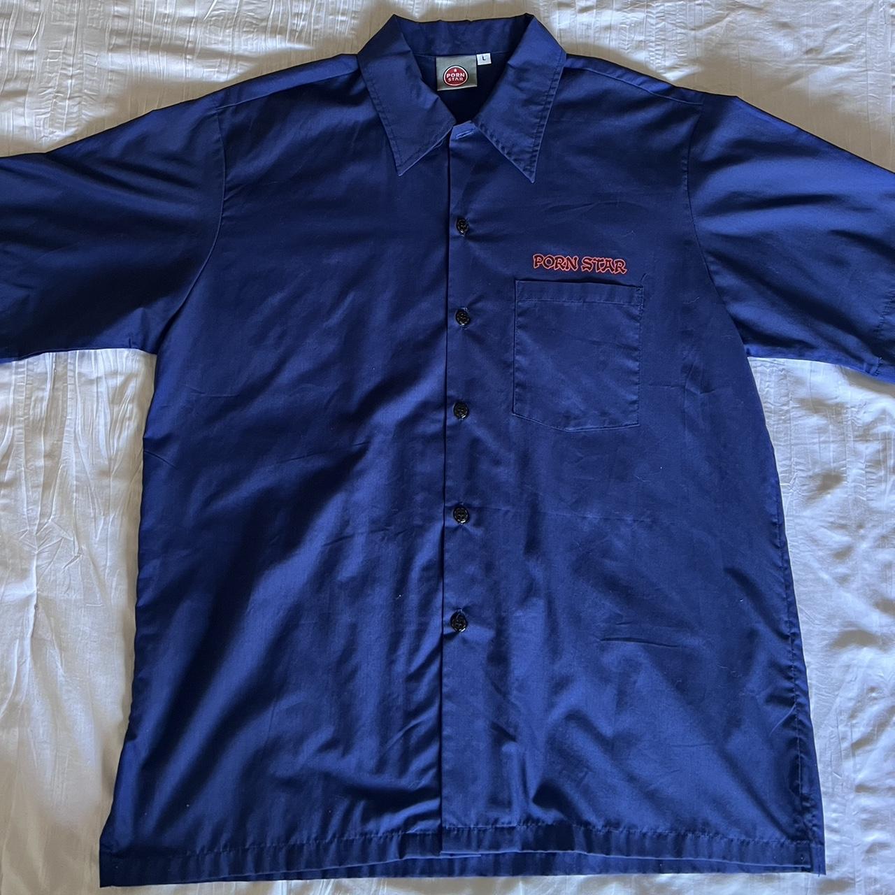 Porn star button up size large Light wear... - Depop